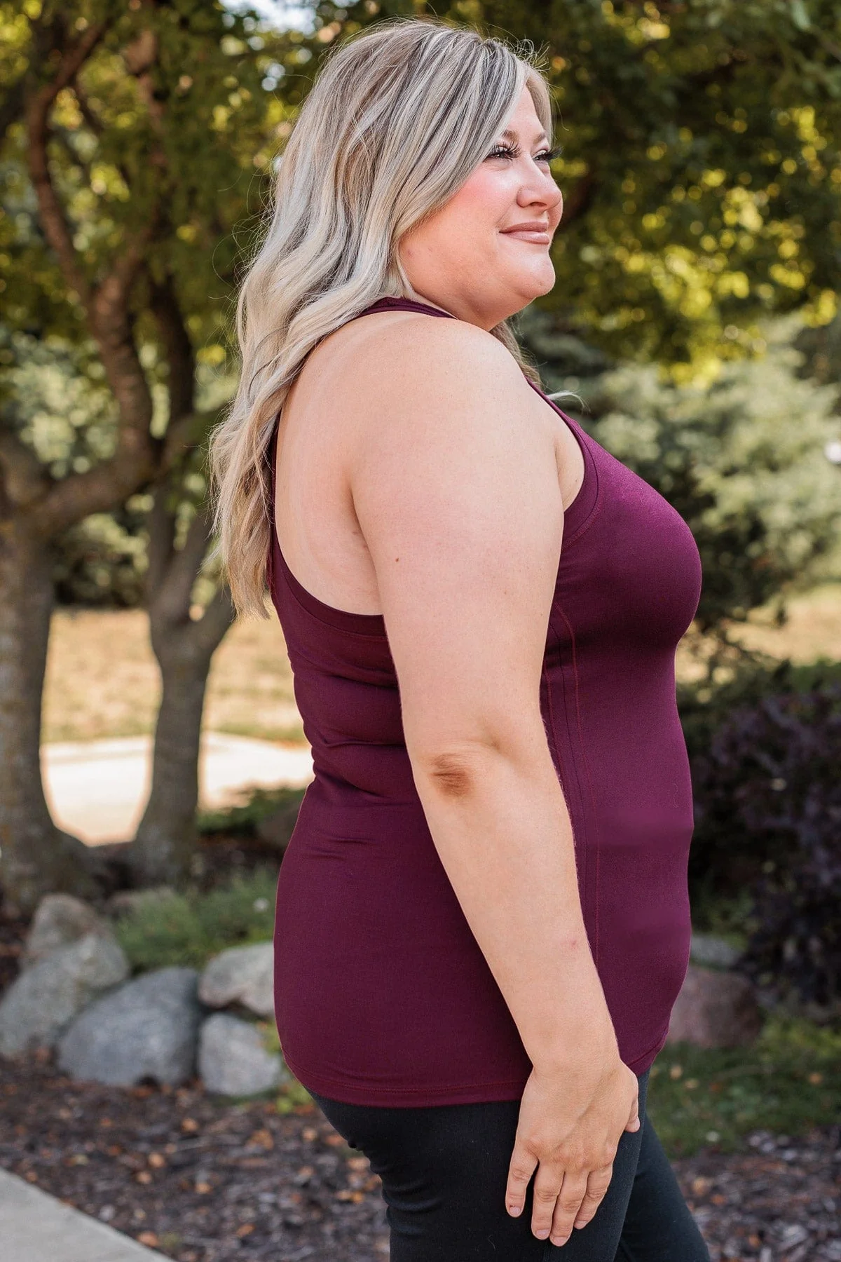 Wanting Success Racerback Tank- Burgundy - Image 7