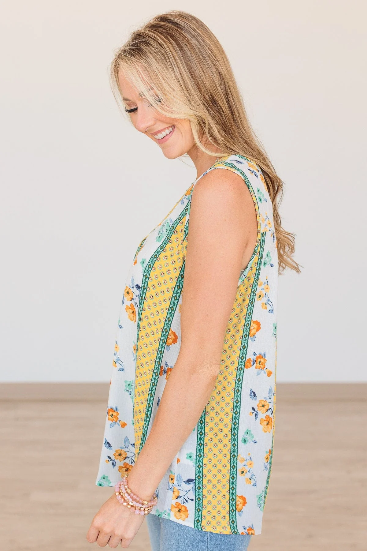Wanting The World V-Neck Top- Ivory - Image 6