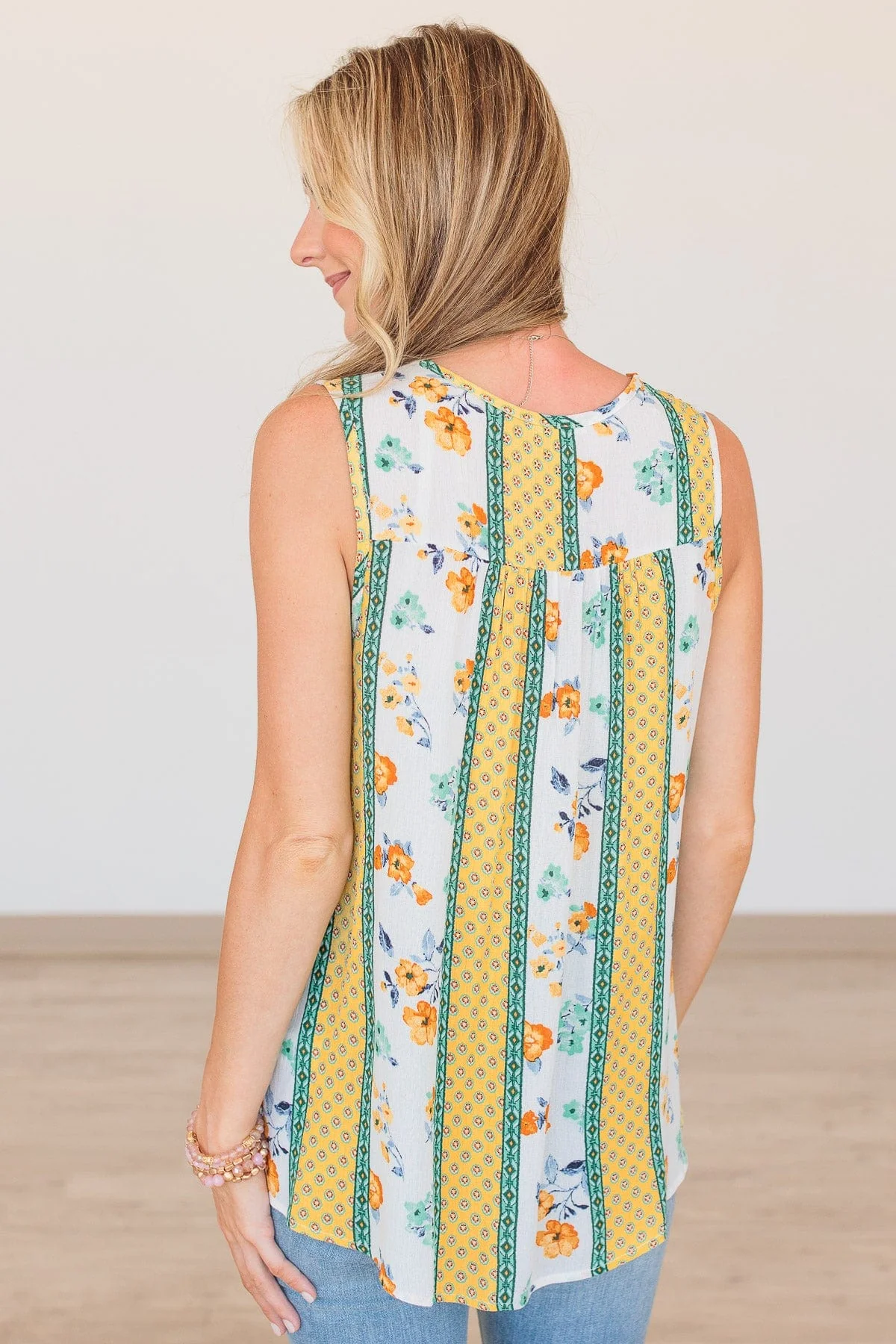 Wanting The World V-Neck Top- Ivory - Image 8