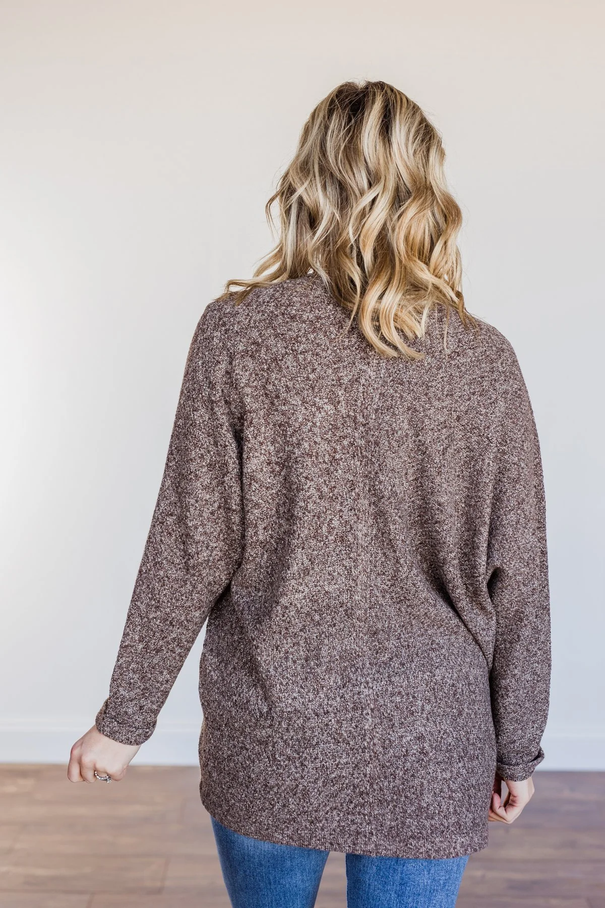 Warm Welcomes Knit Cardigan- Chocolate - Image 12