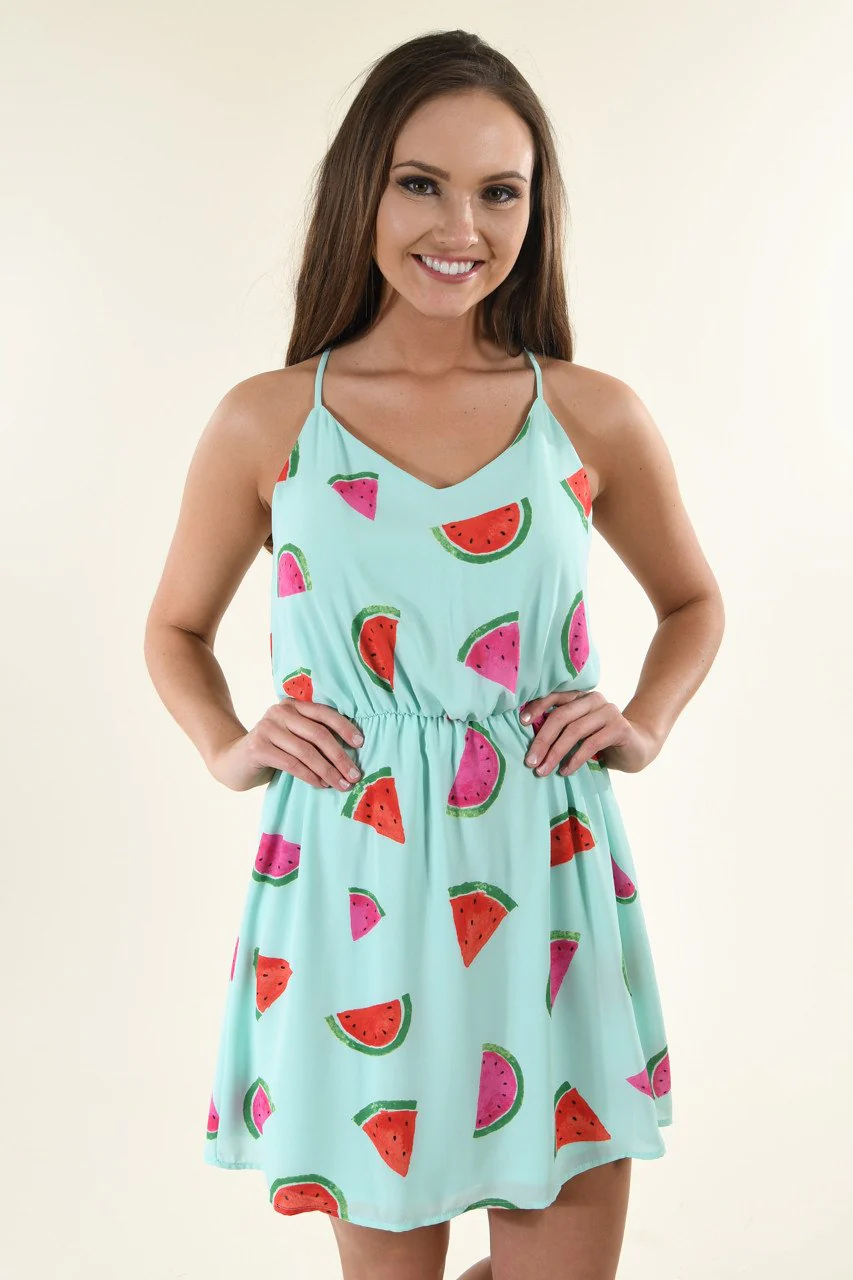 Watermelon Mint Dress