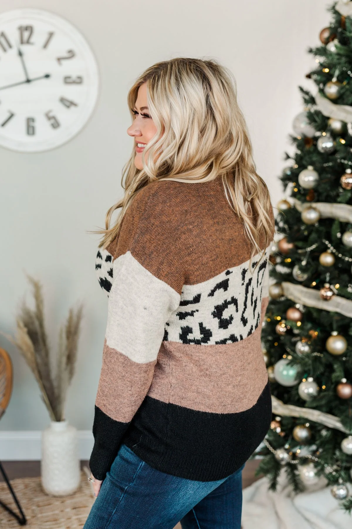 Wonderful World Knit Sweater- Brown, Beige, Mocha & Black - Image 7