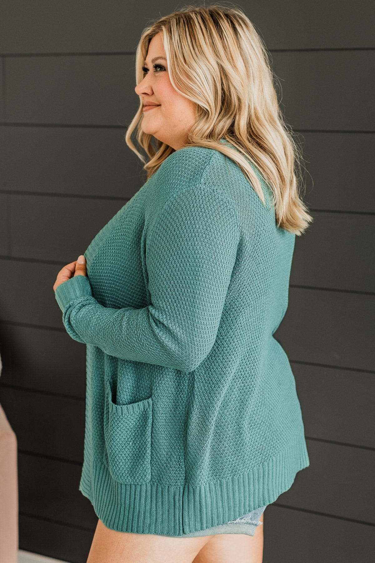 Welcoming To You Knitted Cardigan- Jade - Image 7