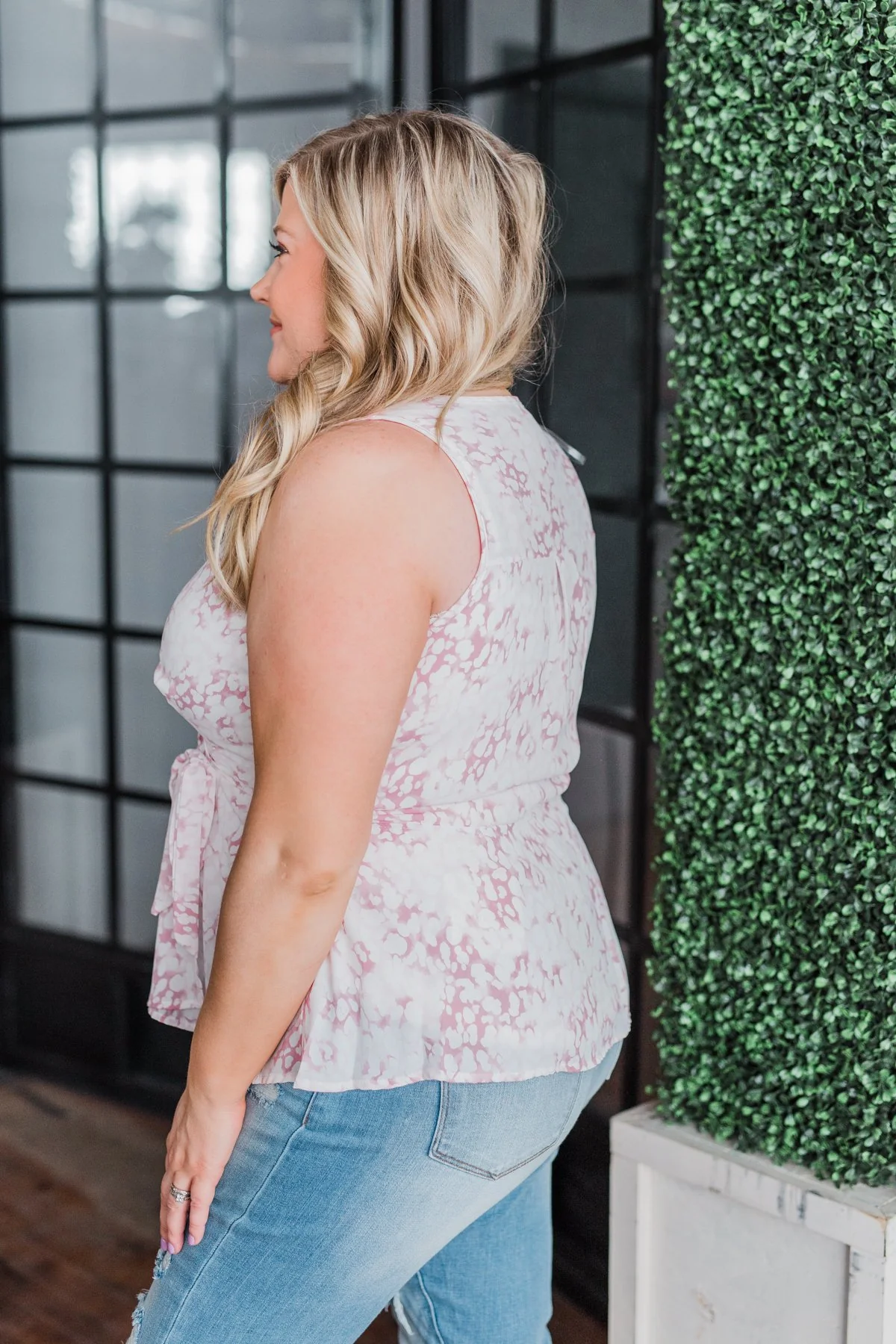 What She Wants Tie Tank Top- Light Pink - Image 11