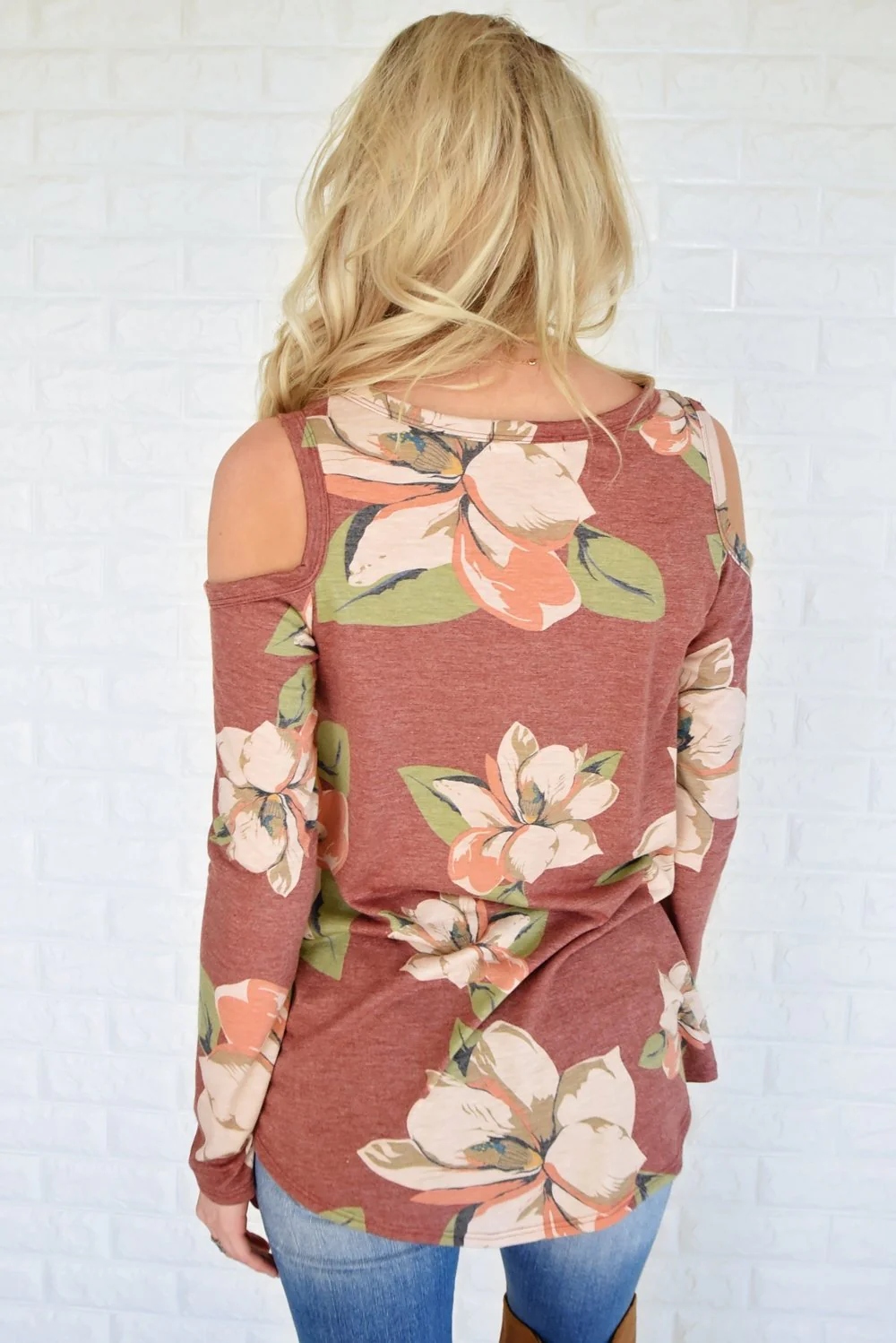 Whatever Tomorrow Brings Cold Shoulder Top - Image 6