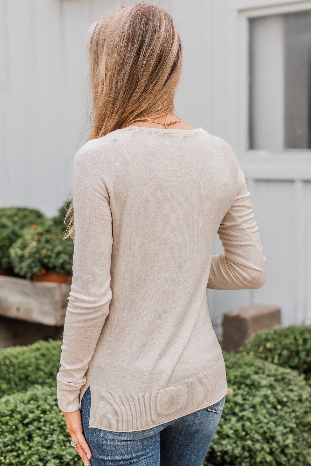 Whatever You Want Knit Sweater- Oatmeal - Image 5