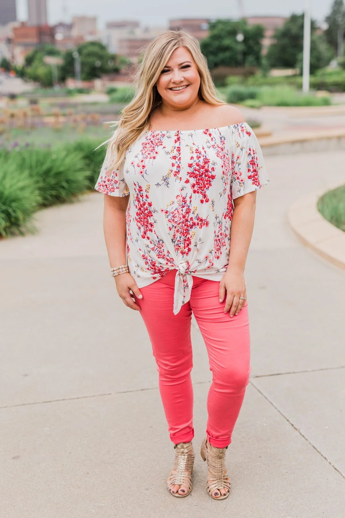 When I'm With You Off the Shoulder Top- Ivory - Image 15