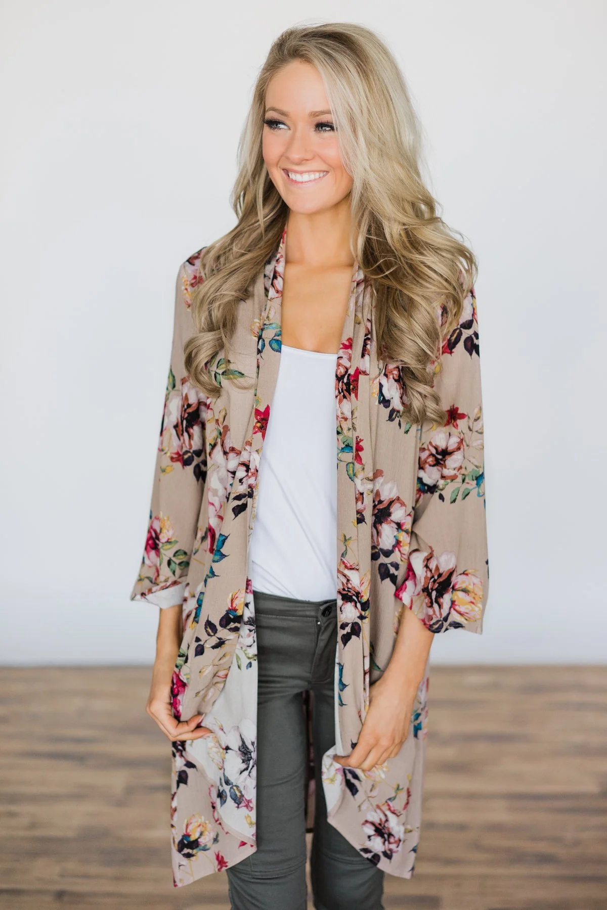 When Love Finds You Floral Kimono - Image 2