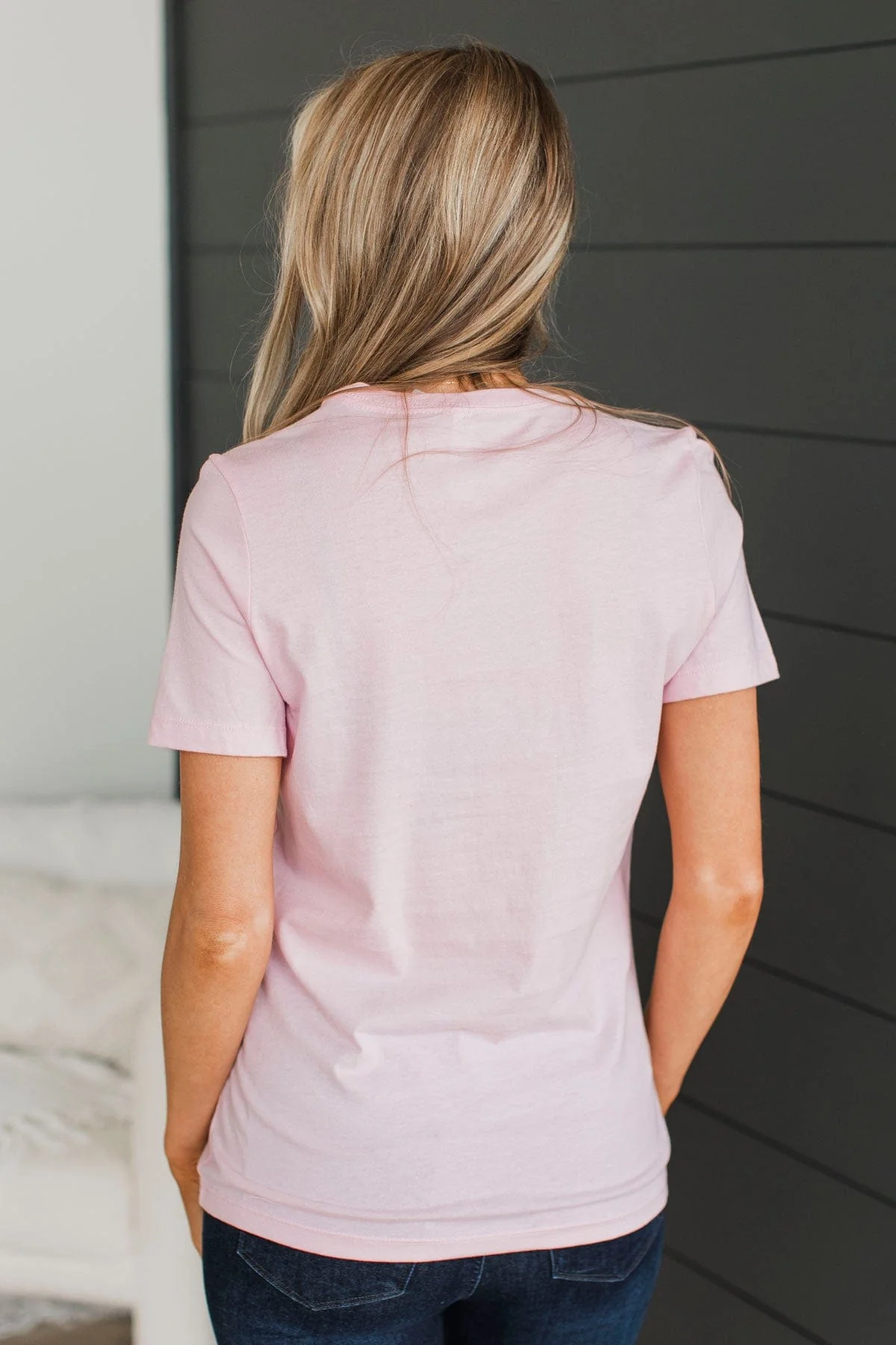"Where Flowers Bloom, So Does Hope" Graphic Tee- Pink - Image 7
