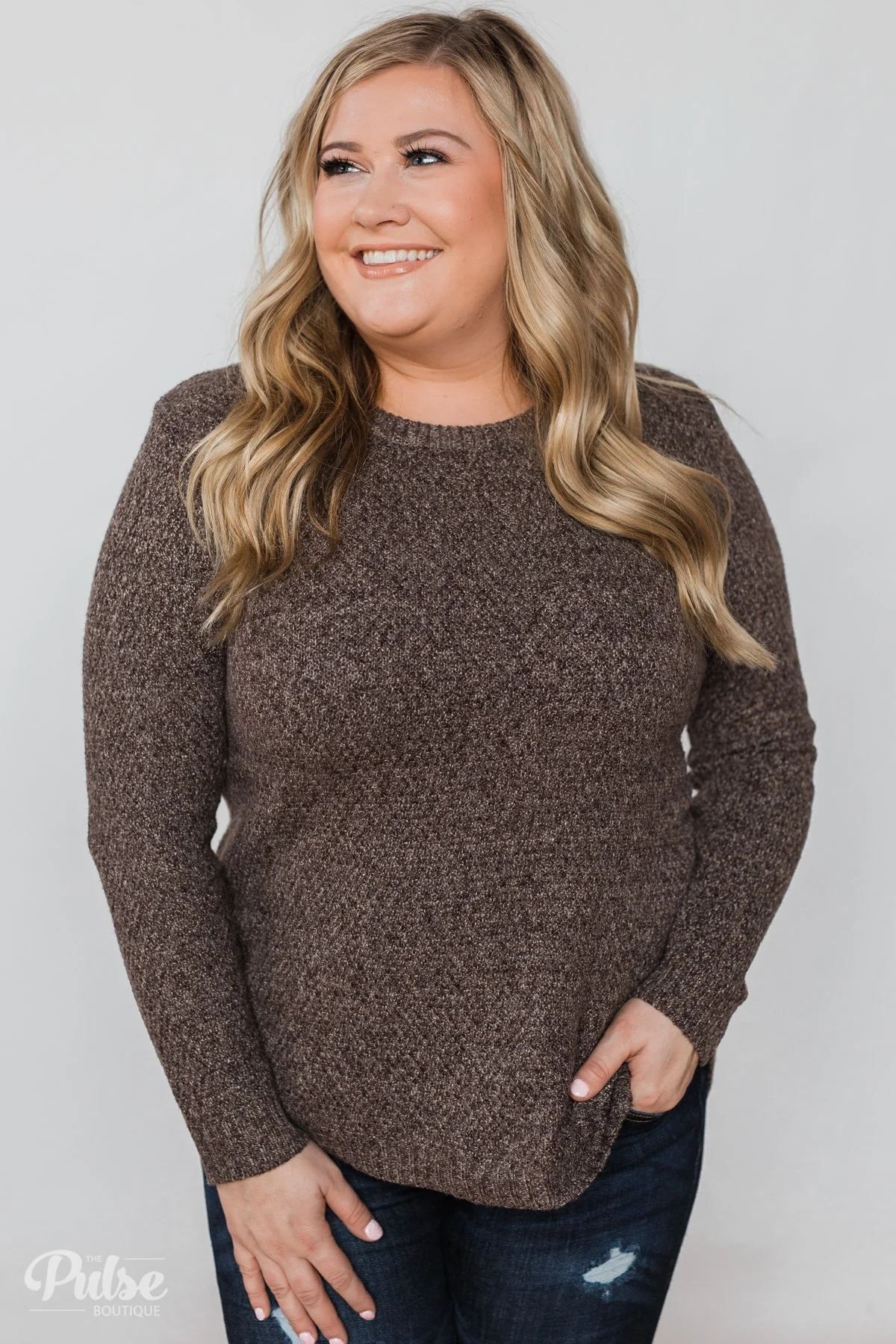 Wherever You Go Knit Sweater- Brown - Image 11