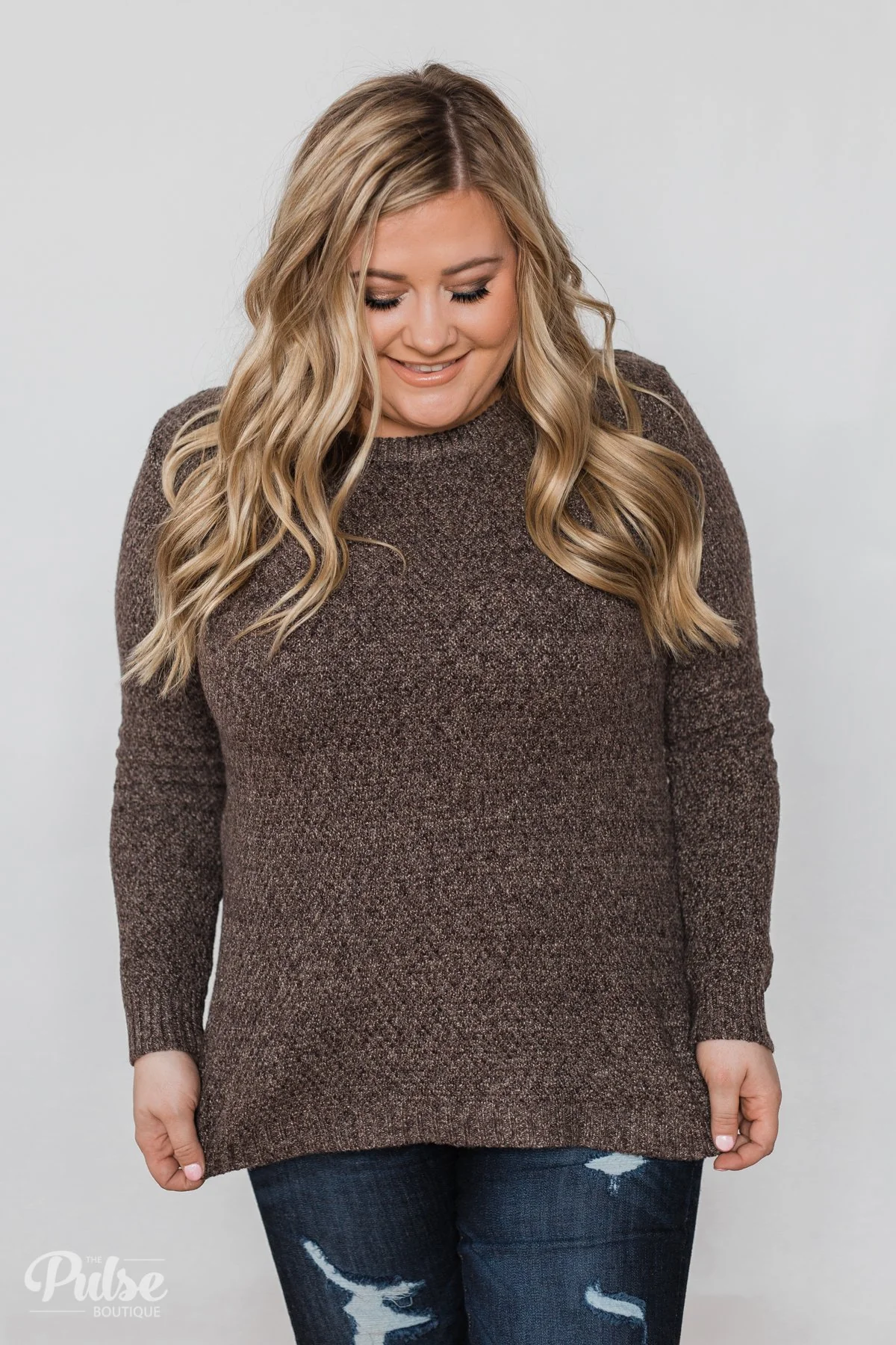 Wherever You Go Knit Sweater- Brown - Image 12
