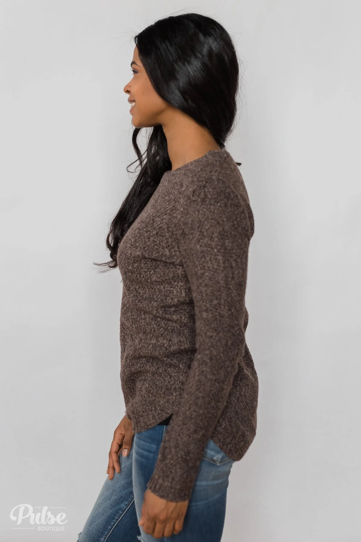 Wherever You Go Knit Sweater- Brown - Image 16