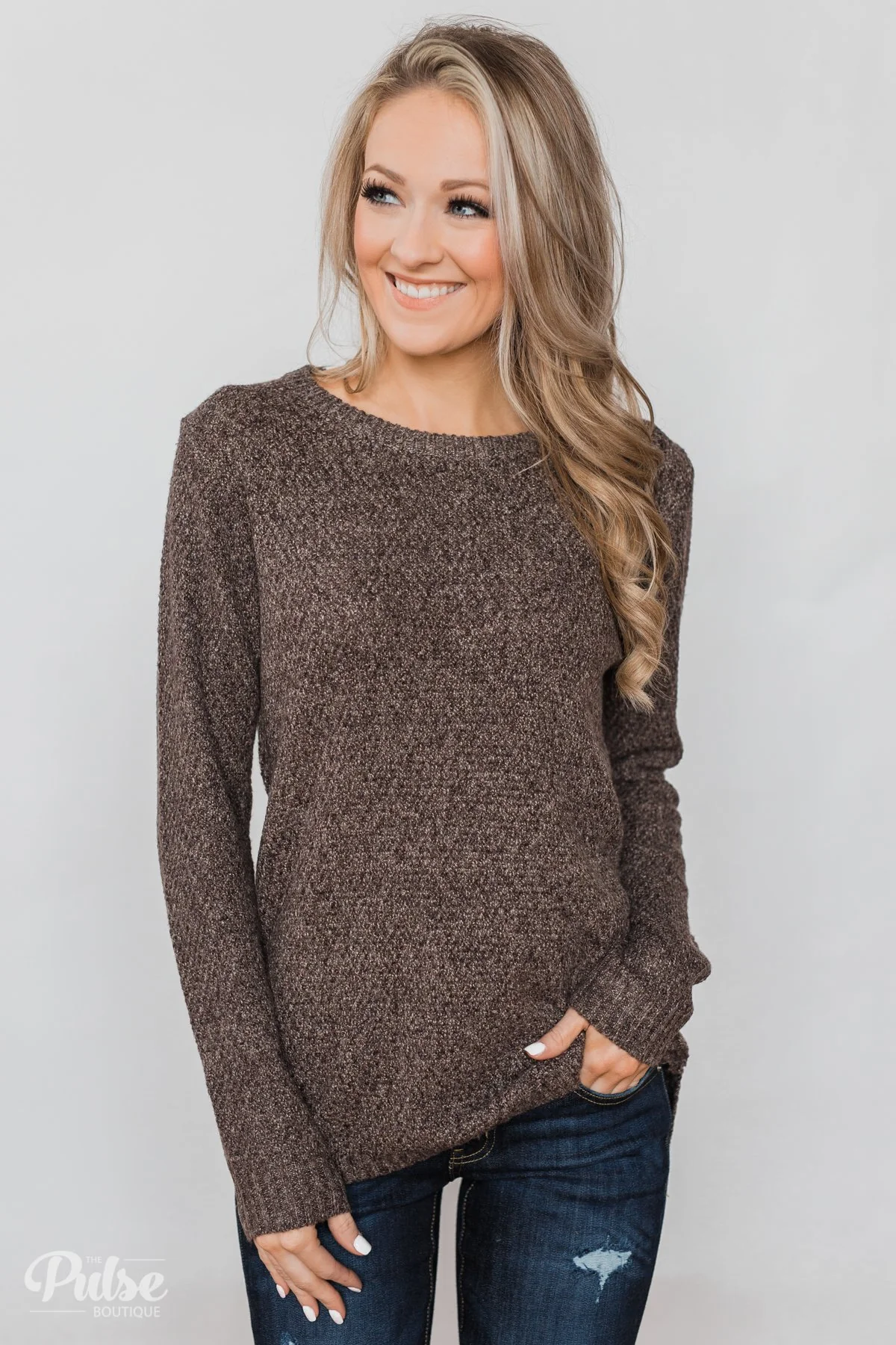 Wherever You Go Knit Sweater- Brown - Image 7