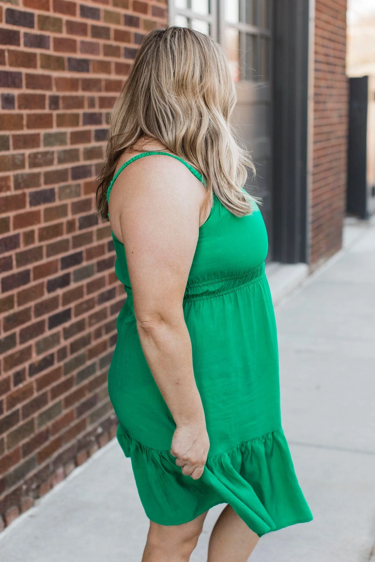 Whimsical Daydreams Mini Dress- Kelly Green - Image 8