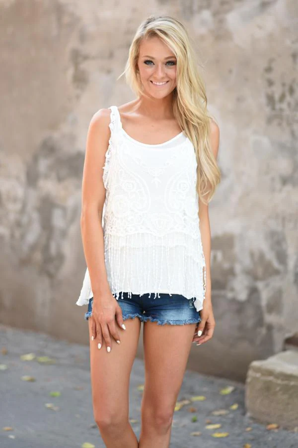 White Crochet Top - Image 6