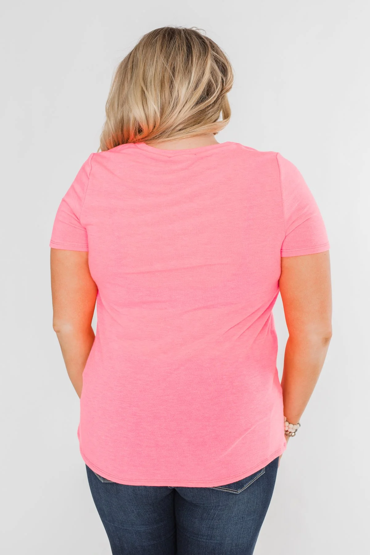 Wild At Heart Leopard Pocket Top- Bright Pink - Image 11