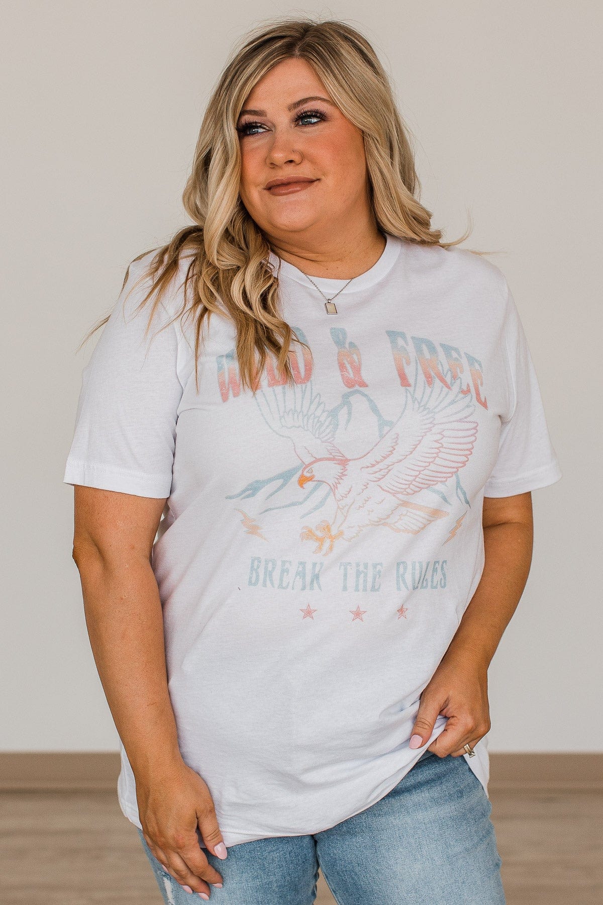 "Wild & Free" Graphic Tee- White - Image 6