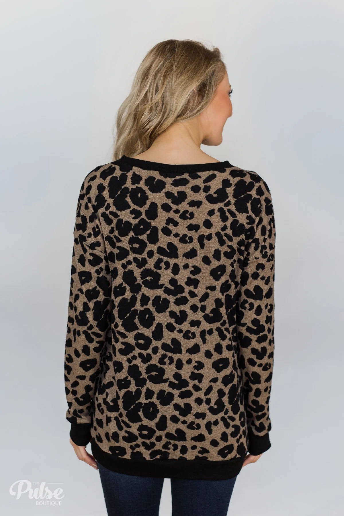 Wild In Your Smile Leopard Top- Black & Taupe - Image 7