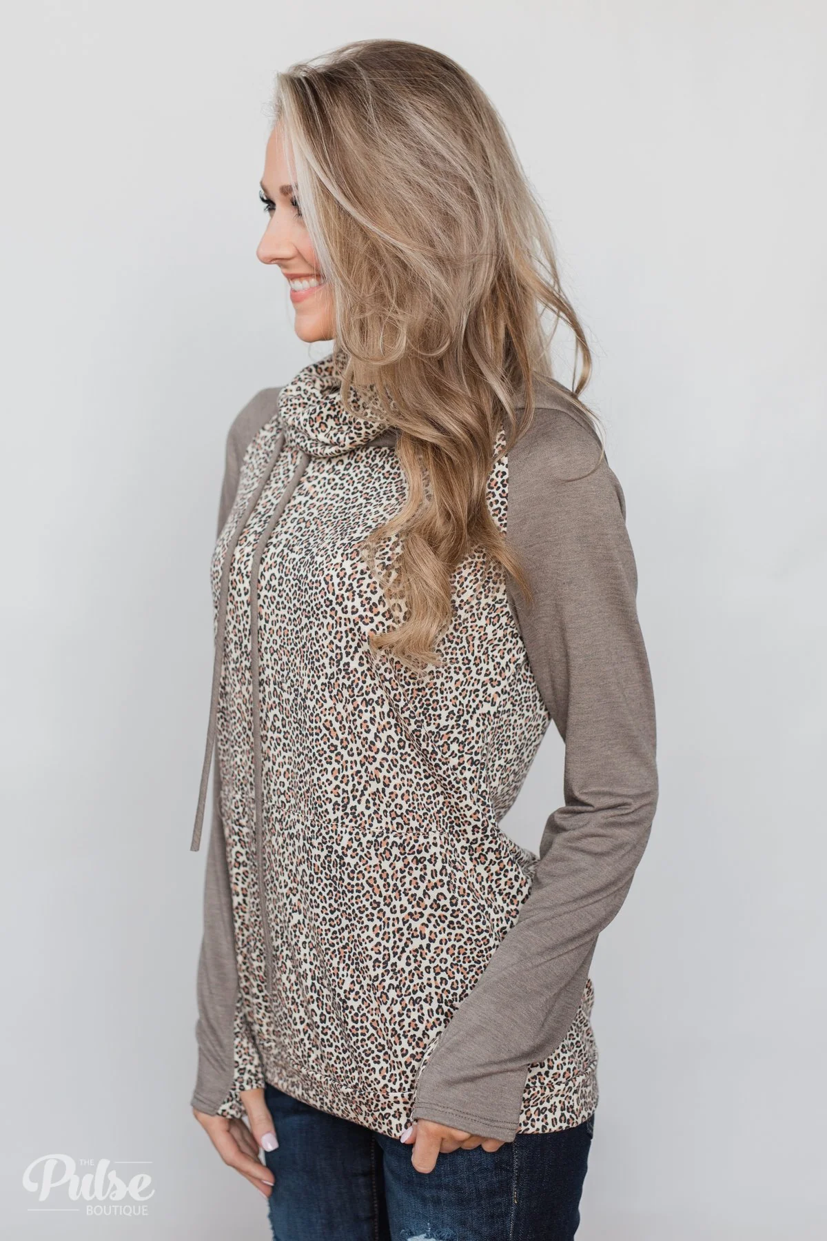 Wild Thing Leopard Hoodie- Mocha - Image 7