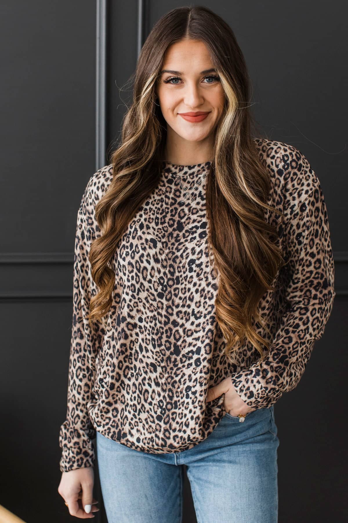 Wild Ways Long Sleeve Top- Leopard Print - Image 4