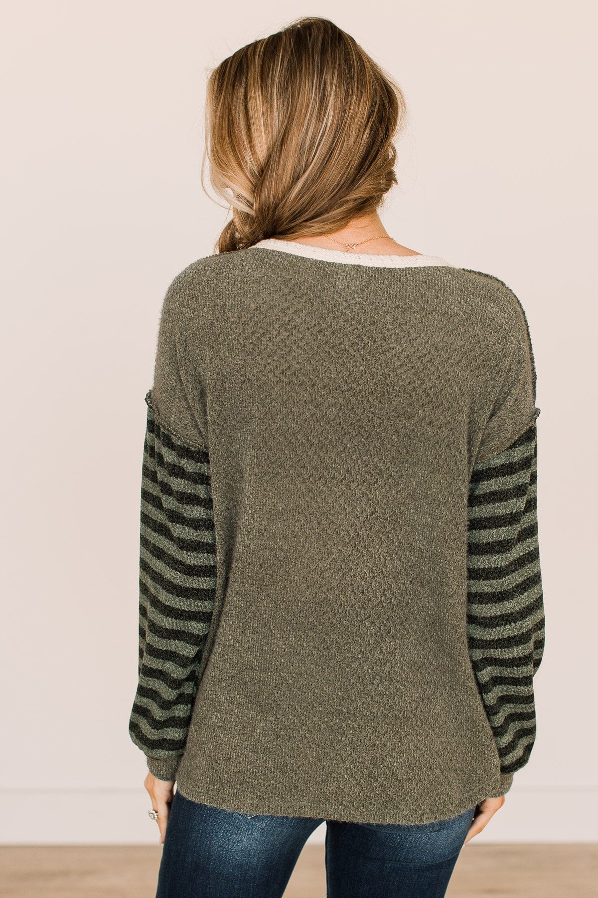Winter Views Long Sleeve Knit Top- Dusty Olive - Image 7