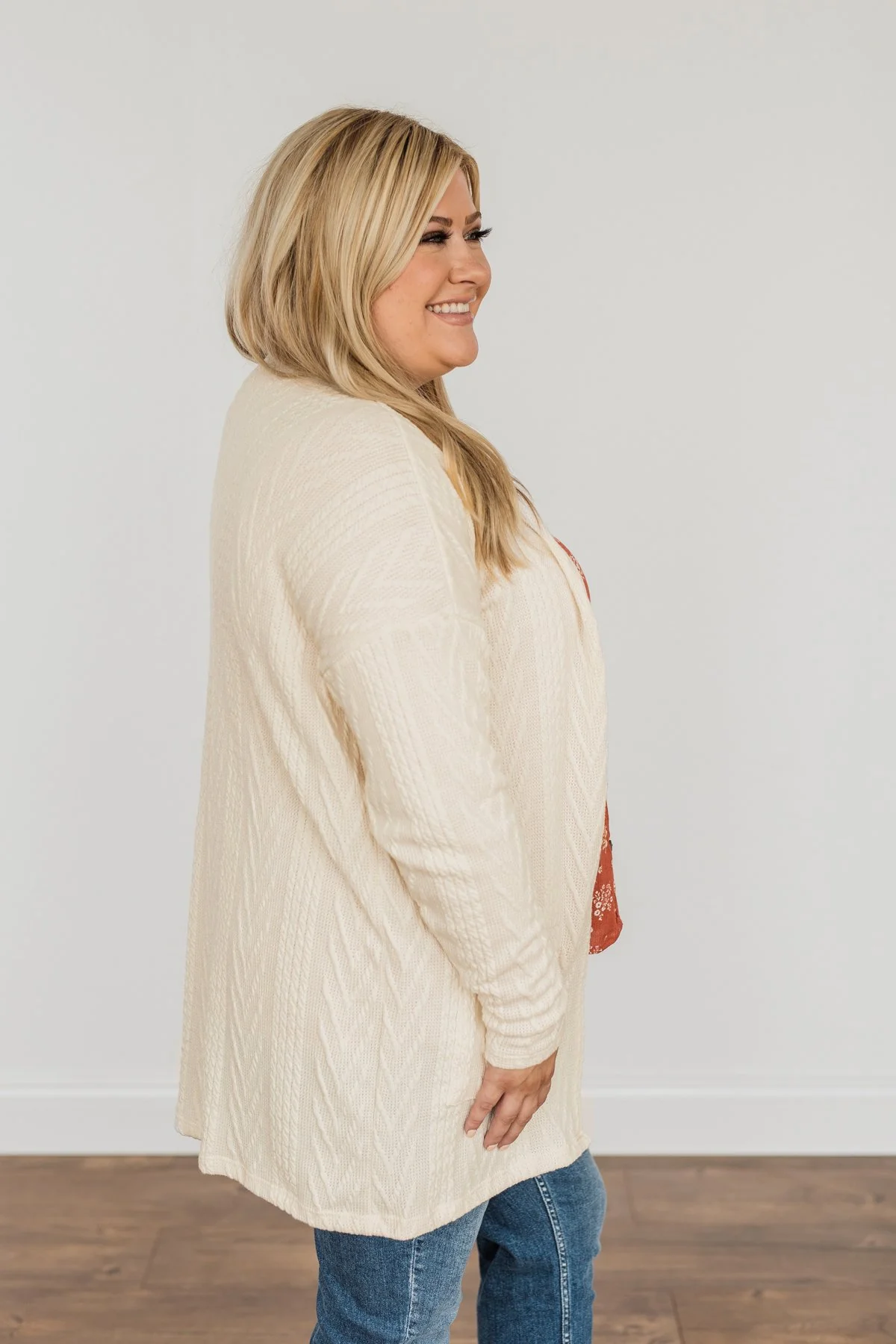 Wish You Were Here Knit Cardigan- Ivory - Image 10