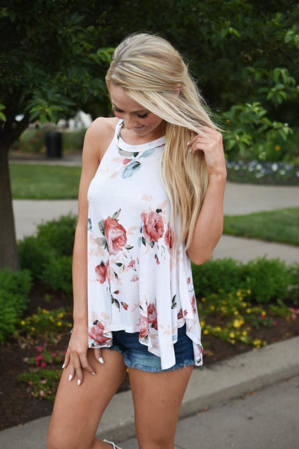 Without a Doubt ~ Floral Tank Top