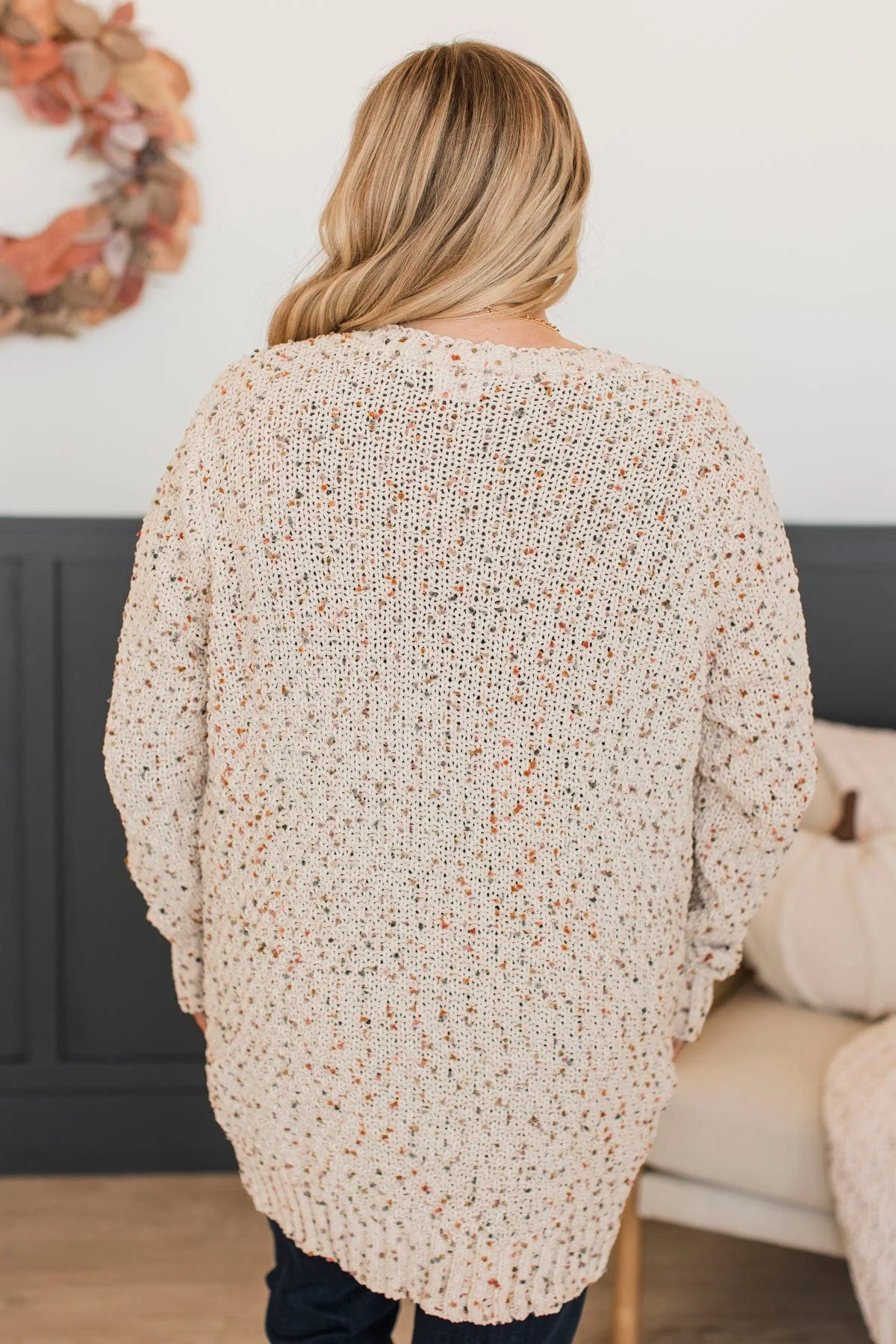 Wondrous Feelings Popcorn Cardigan- Cream - Image 7