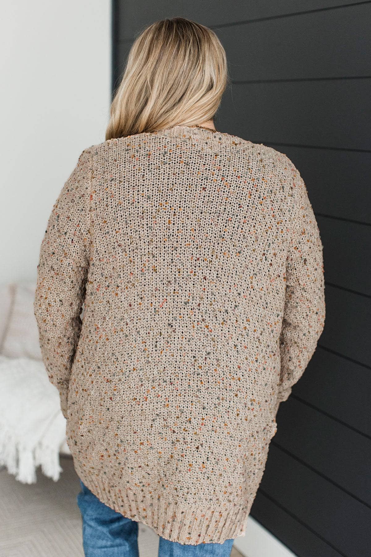 Wondrous Feelings Popcorn Cardigan- Light Camel - Image 8