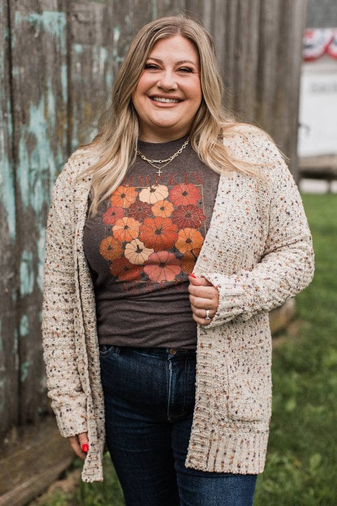 Wondrous Feelings Popcorn Cardigan- Oatmeal - Image 5