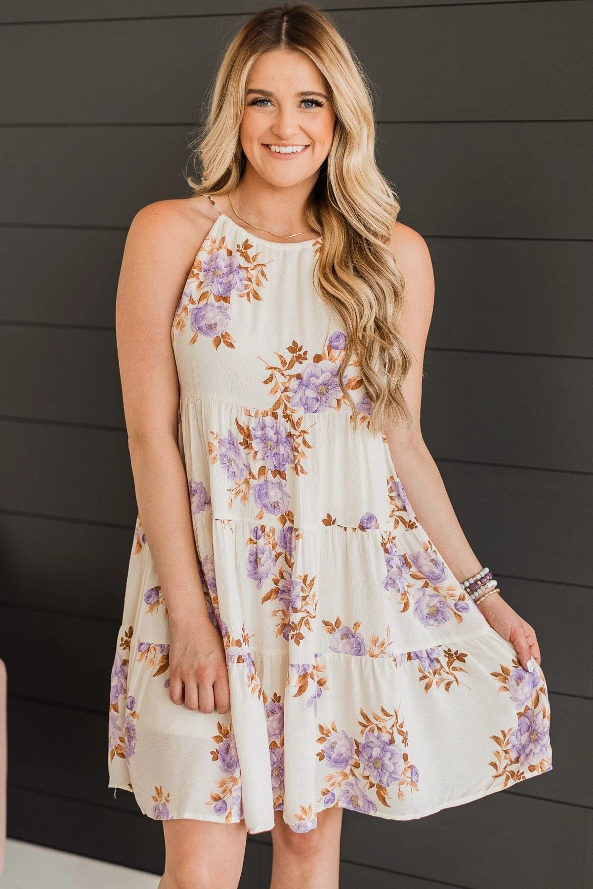 Wondrous Romance Floral Dress- Ivory - Image 2