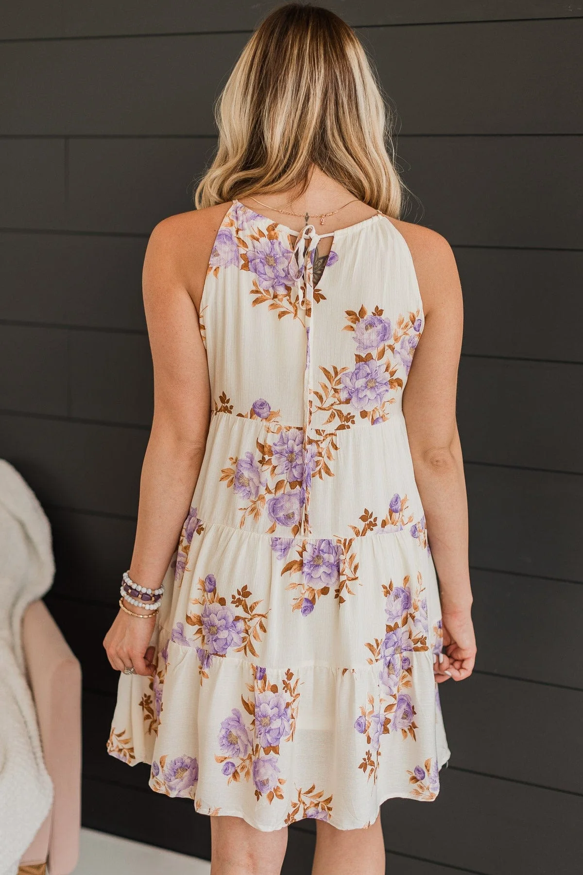 Wondrous Romance Floral Dress- Ivory - Image 6