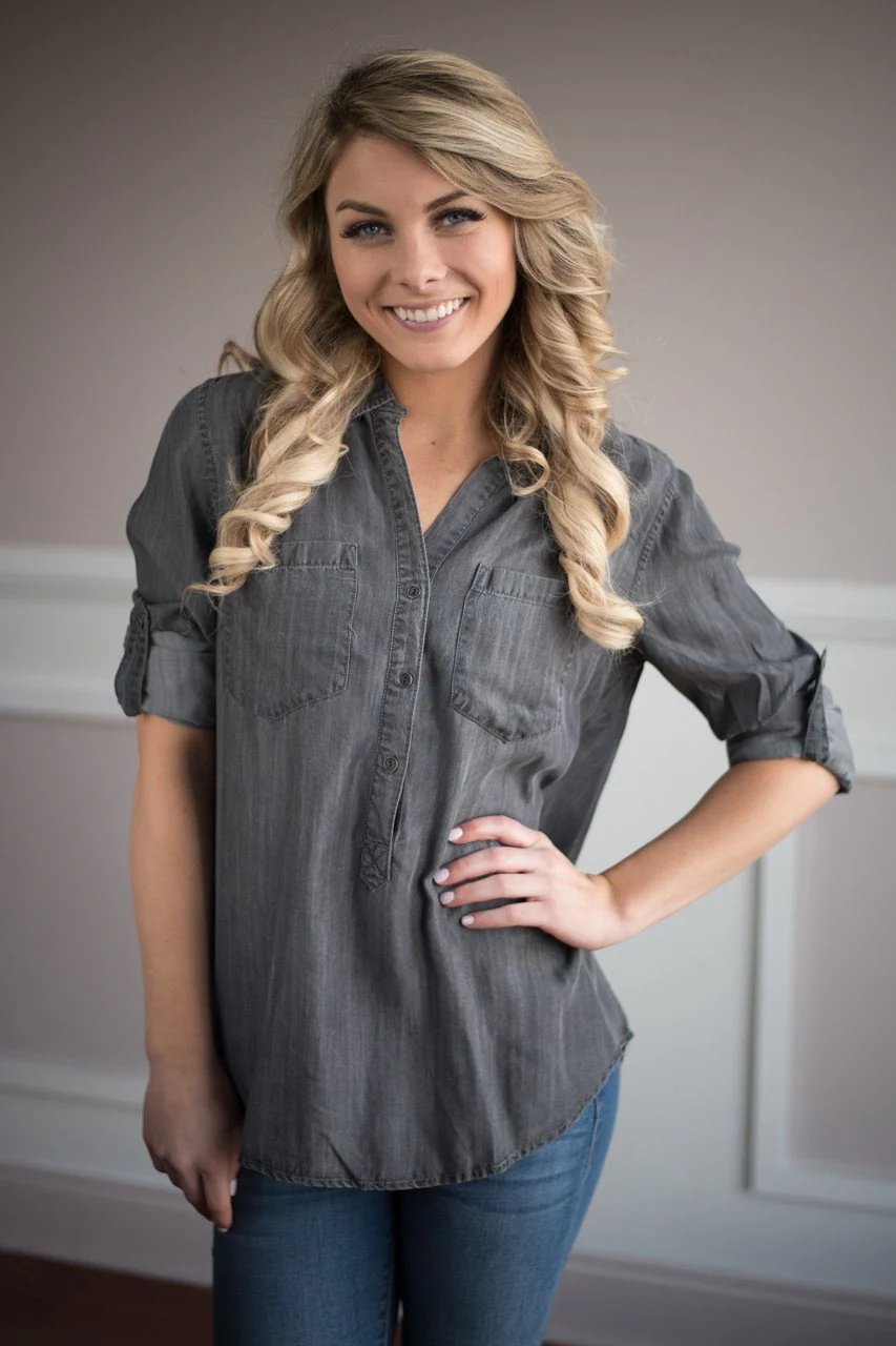 Work For It Charcoal Top