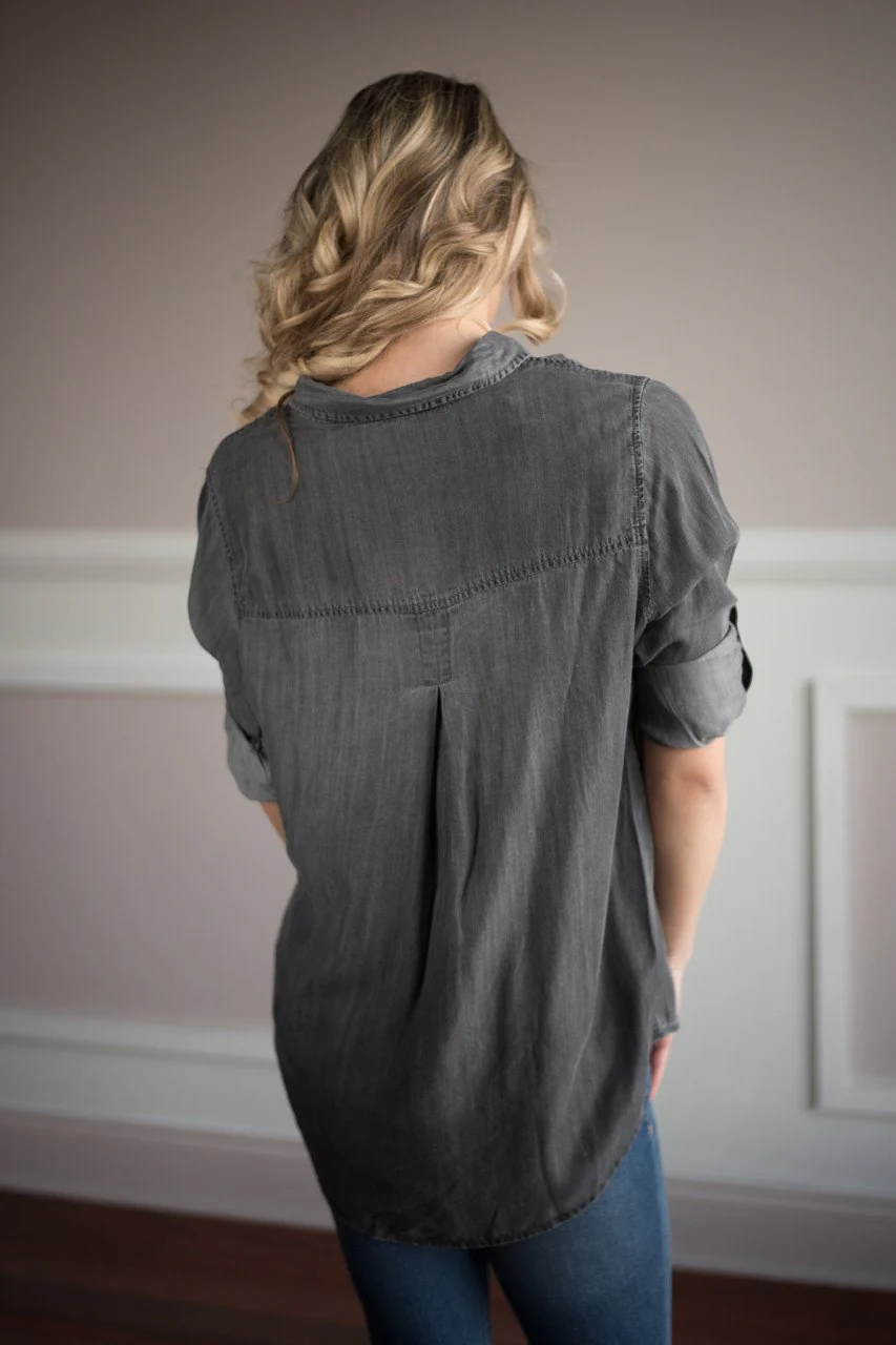 Work For It Charcoal Top - Image 5