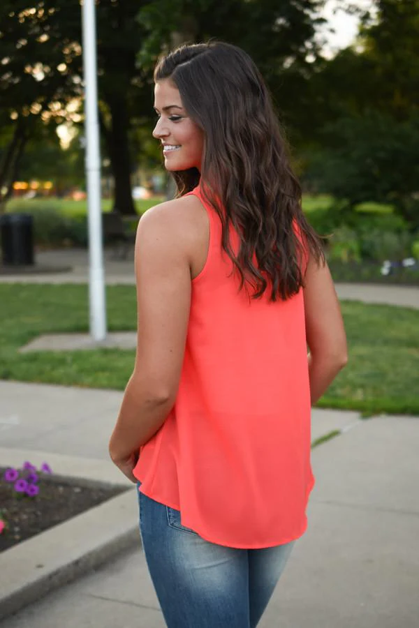 Work From Home Sleeveless Blouse ~ Red - Image 5