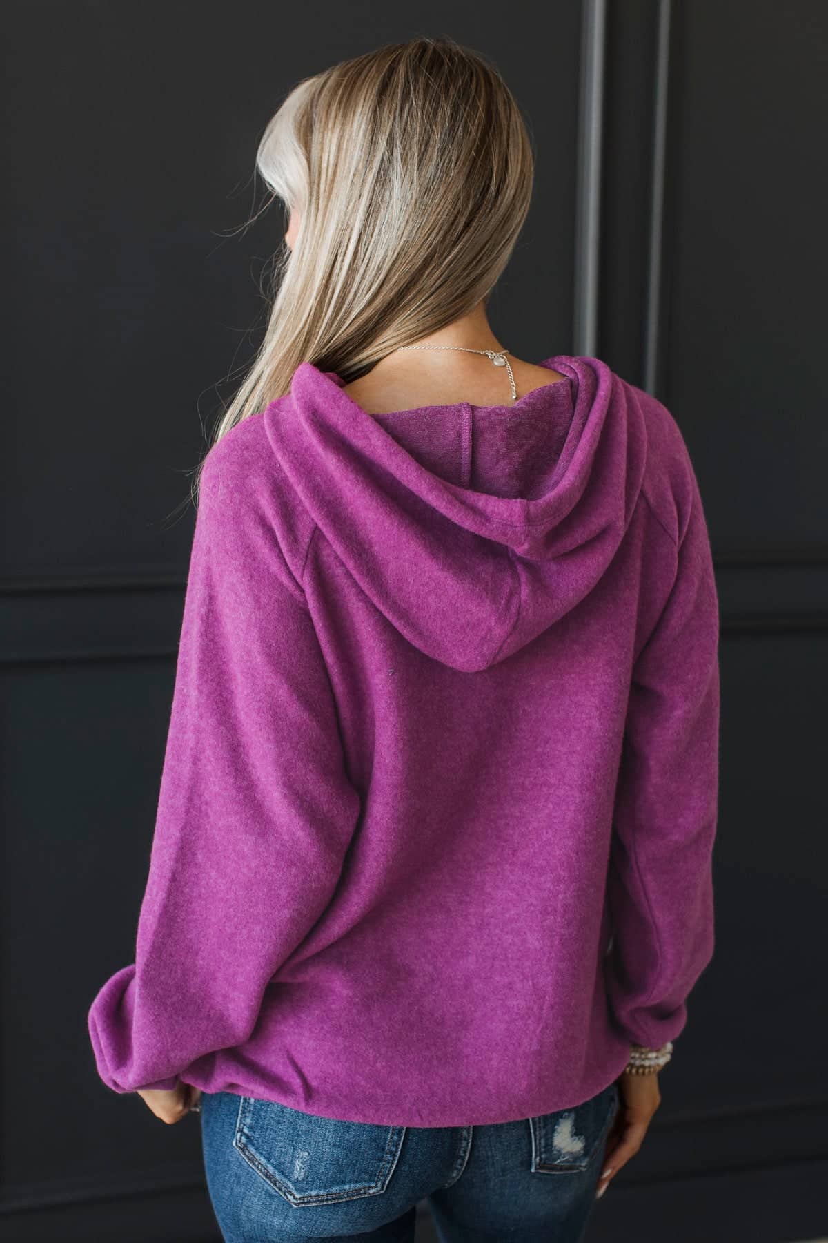 Worthy Of Love Lightweight Hoodie- Light Plum - Image 8