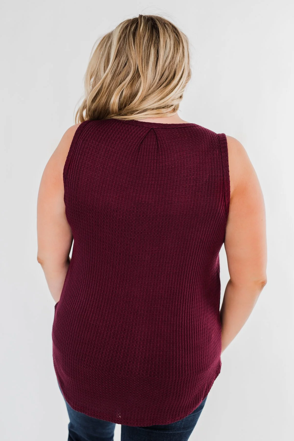 Wouldn't Trade It For Anything Tank Top- Burgundy - Image 9