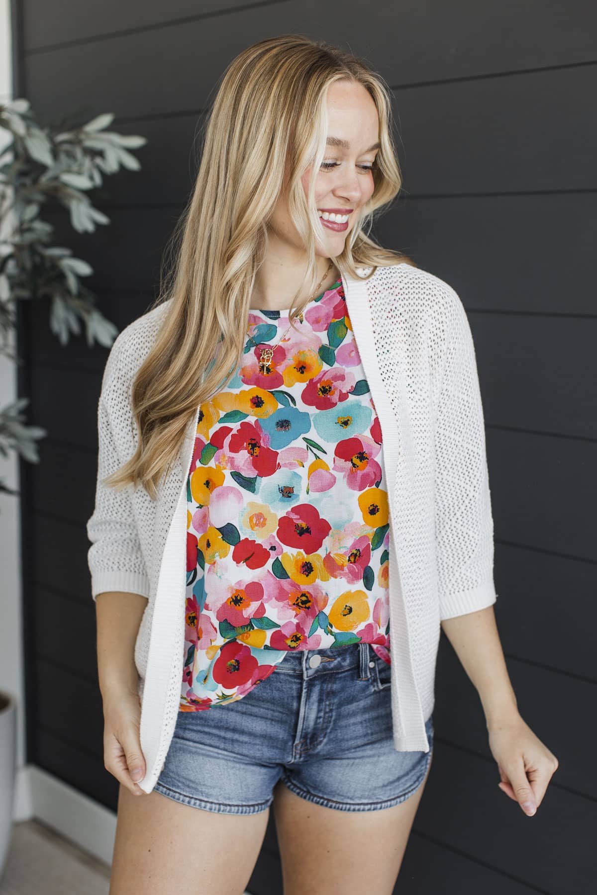 Wrapped In Love Crochet Knit Cardigan- Off White - Image 4