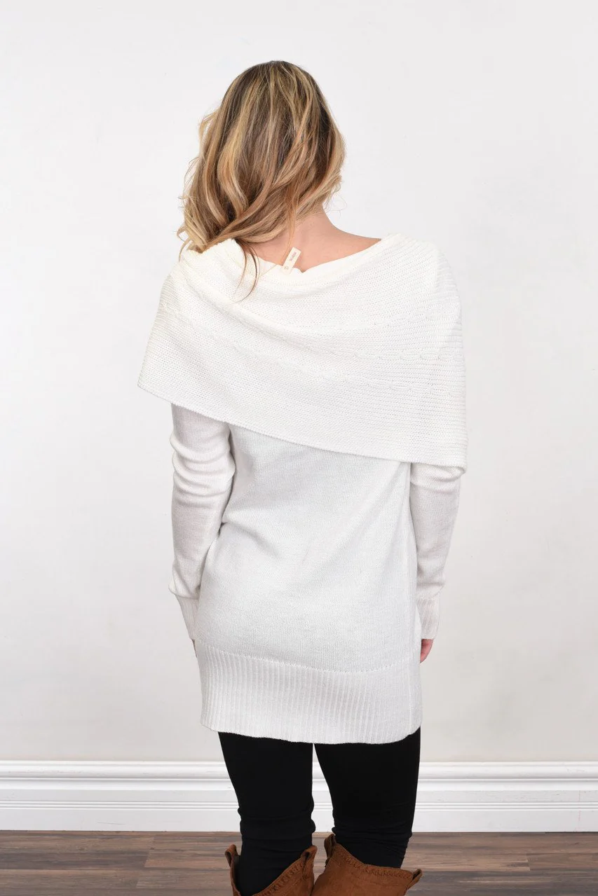 Wrapped Up in You Sweater ~ White - Image 6