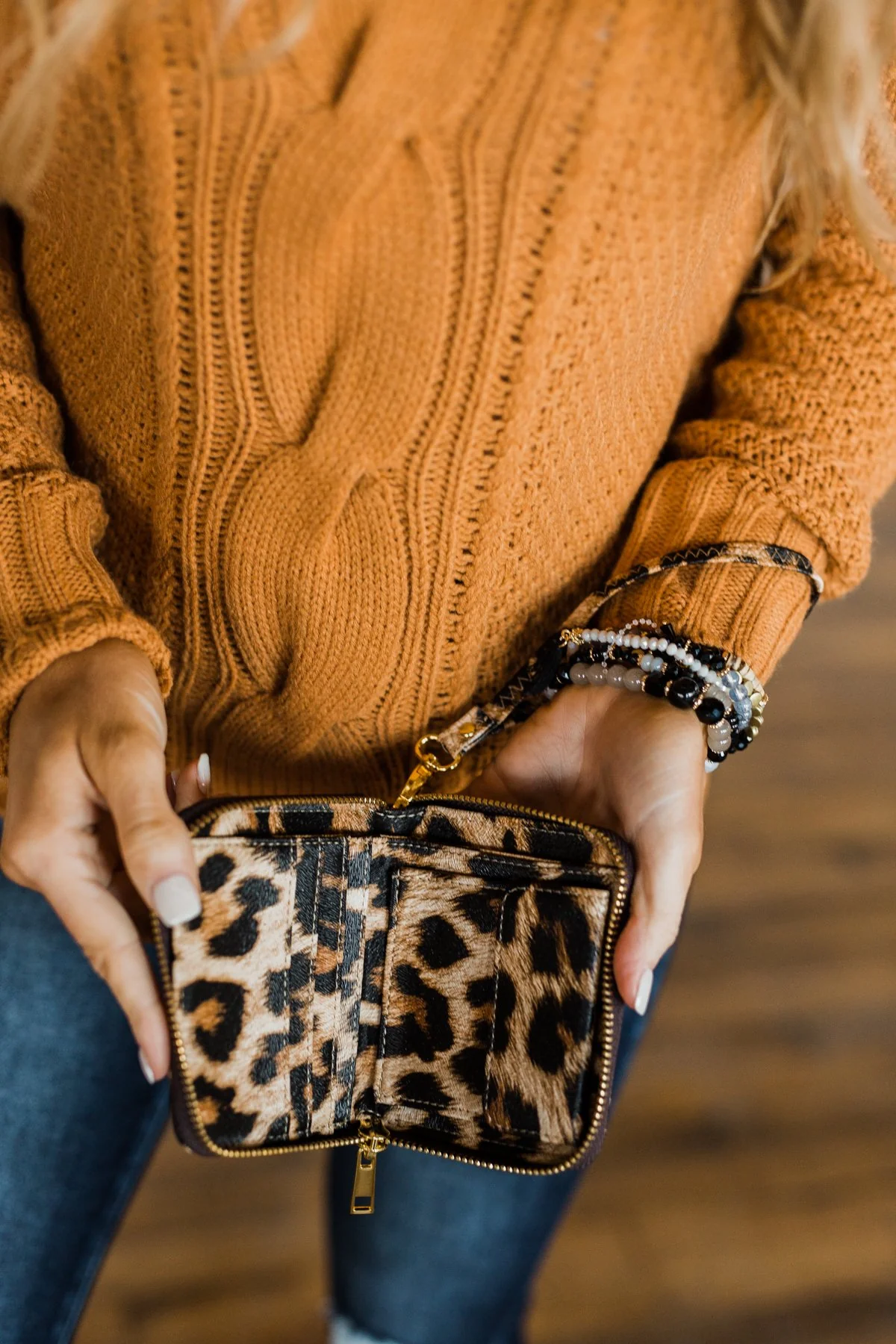 Wristlet Wallet- Leopard - Image 3