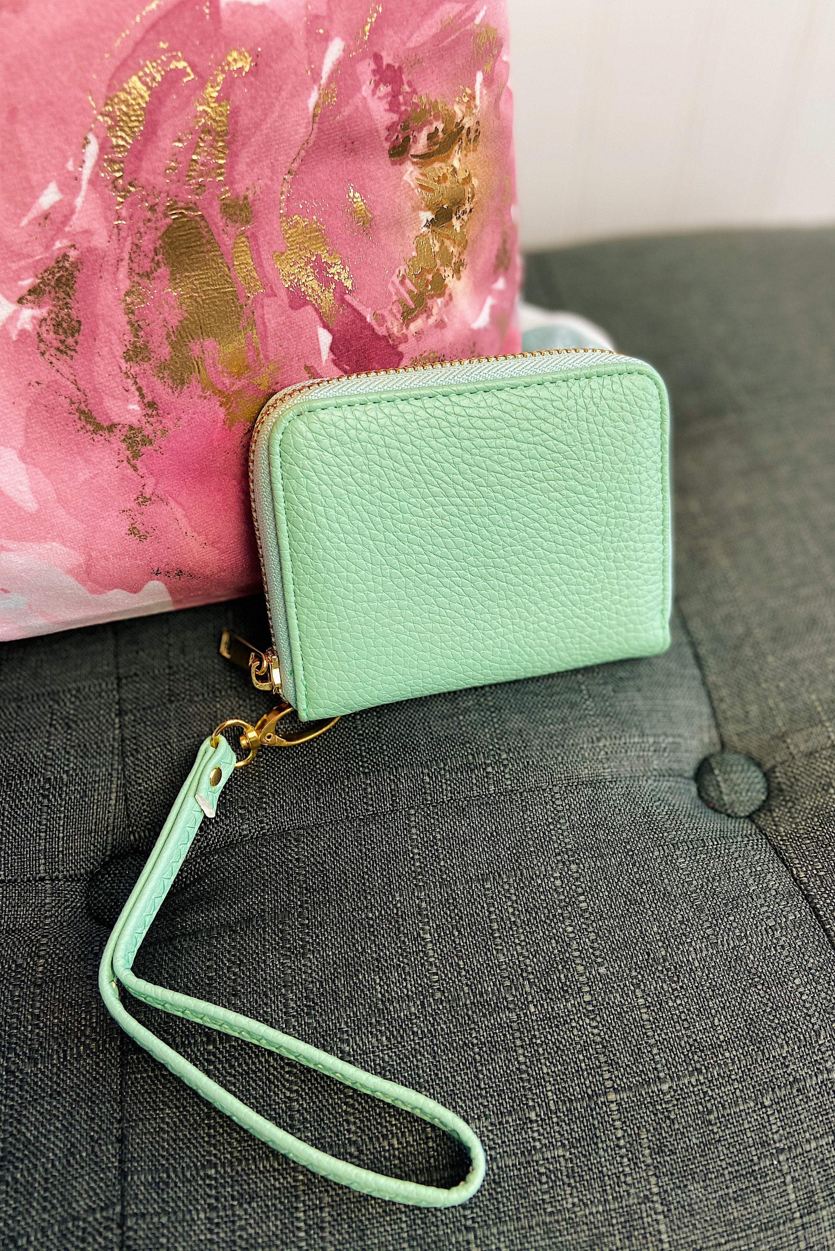 Wristlet Wallet- Mint - Image 3