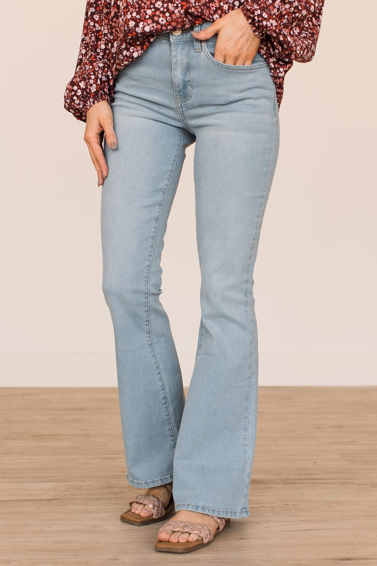 YMI High-Rise Flare Jeans- Miriam Wash - Image 8