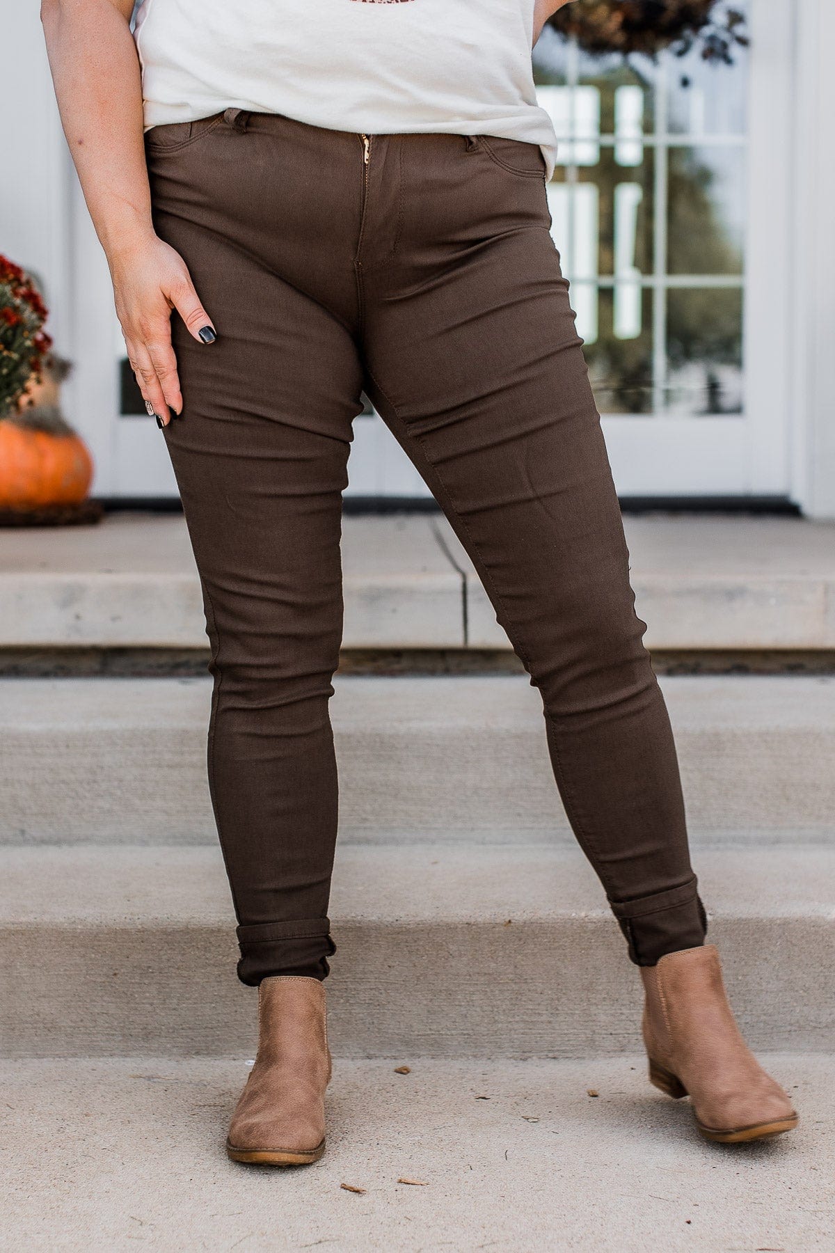 YMI Mid-Rise Jeggings- Betty Wash - Image 2