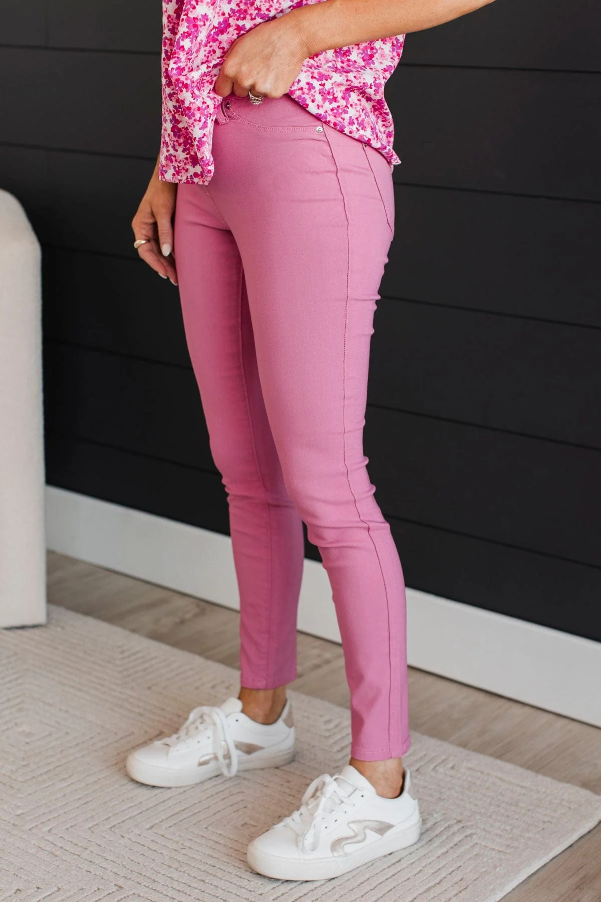 YMI Mid-Rise Jeggings- Brea Wash - Image 5