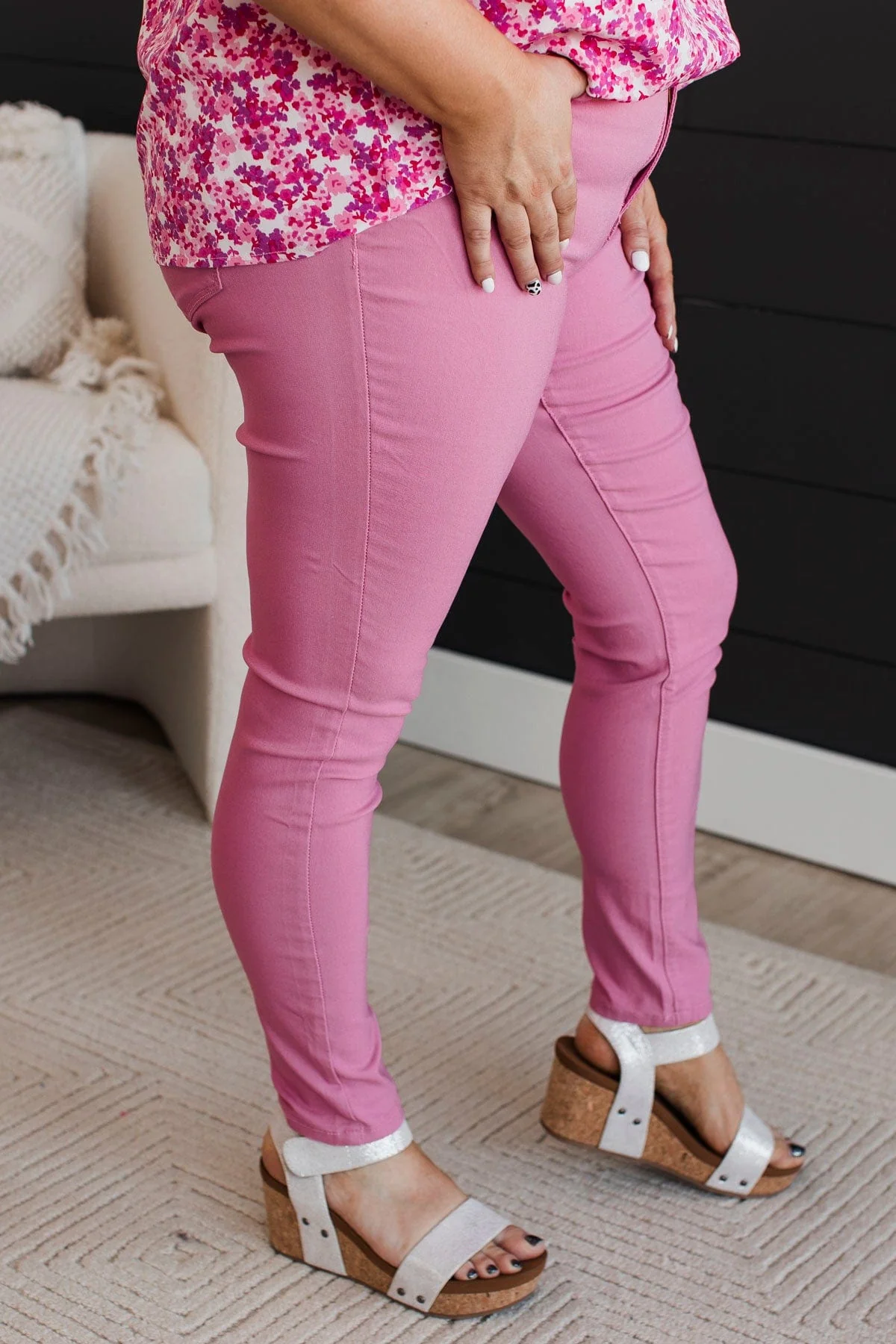 YMI Mid-Rise Jeggings- Brea Wash - Image 6