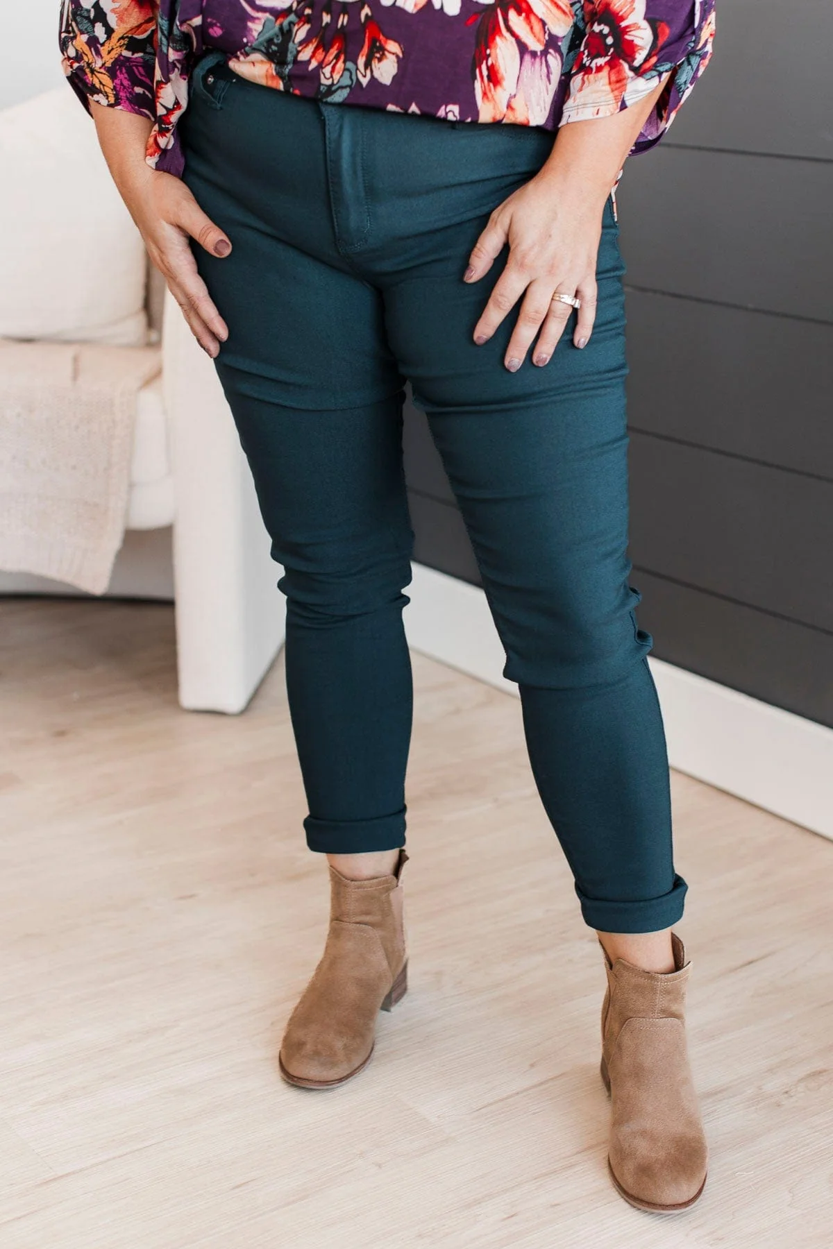 YMI Mid-Rise Jeggings- Celia Wash - Image 2