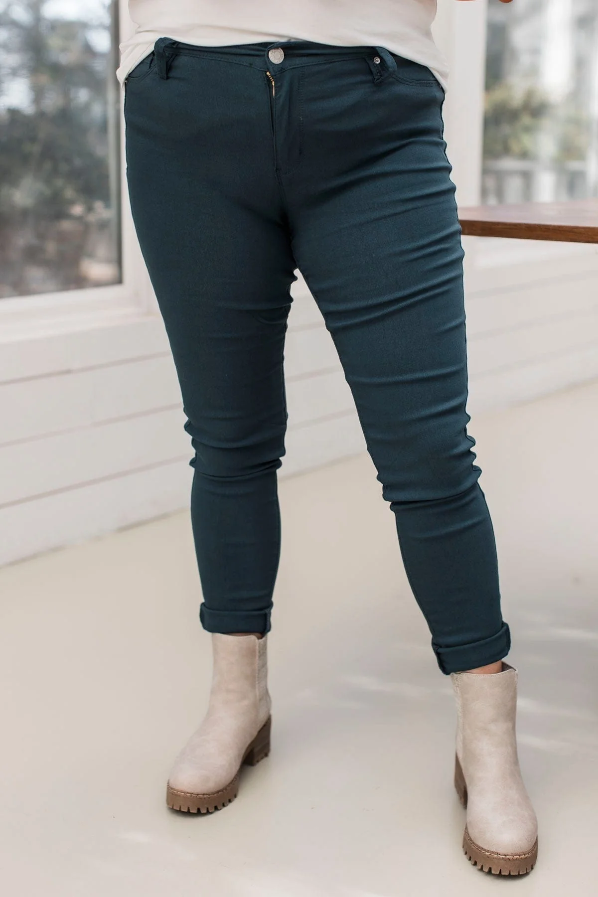 YMI Mid-Rise Jeggings- Constance Wash - Image 2