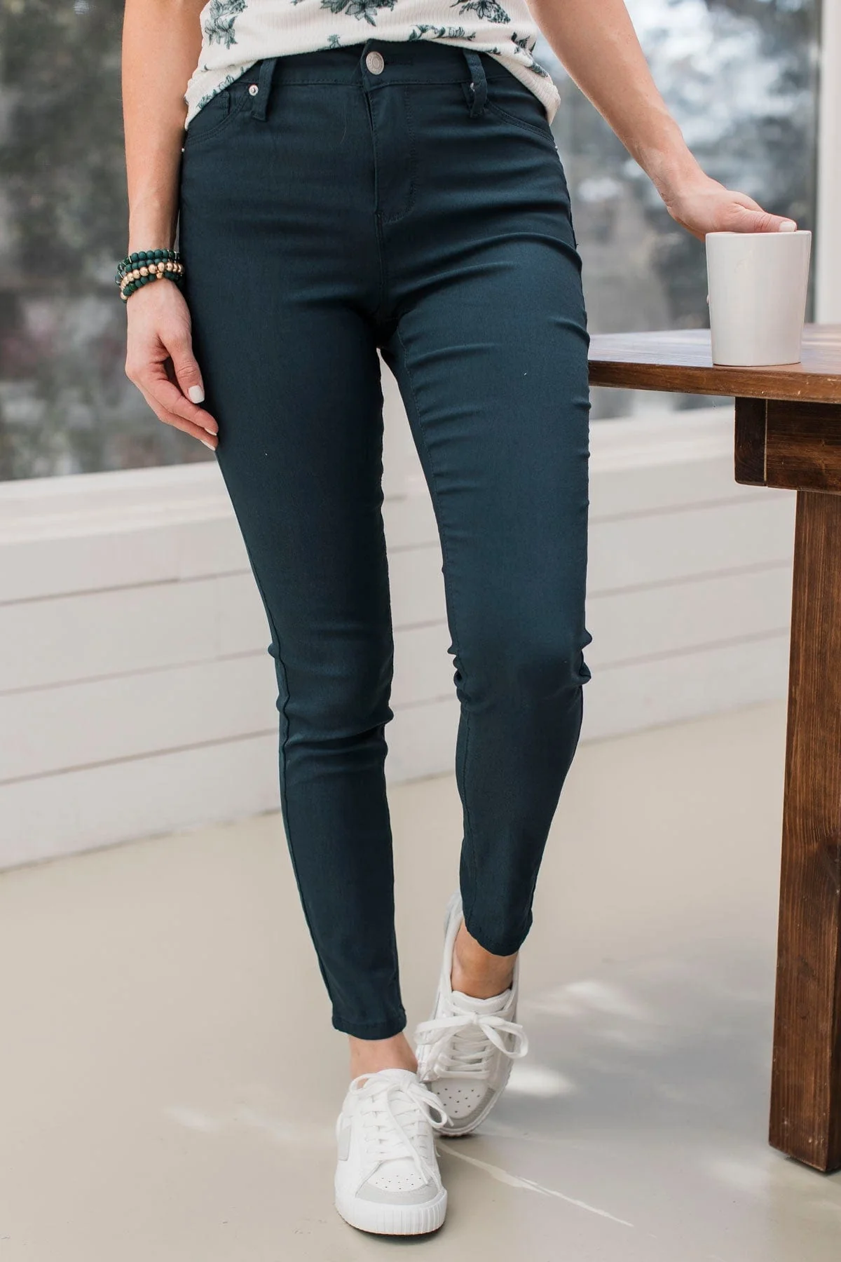 YMI Mid-Rise Jeggings- Constance Wash - Image 3