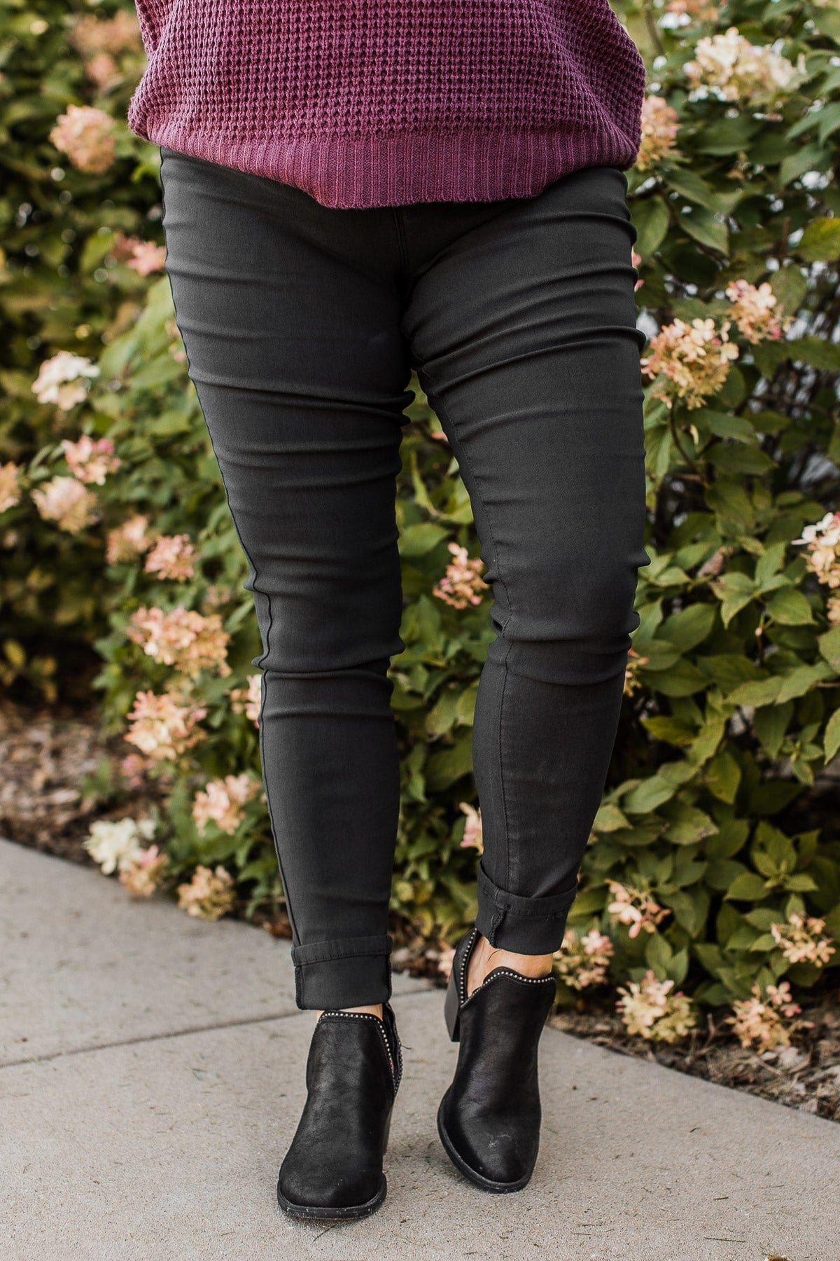 YMI Mid-Rise Jeggings- Dahlia Wash - Image 2