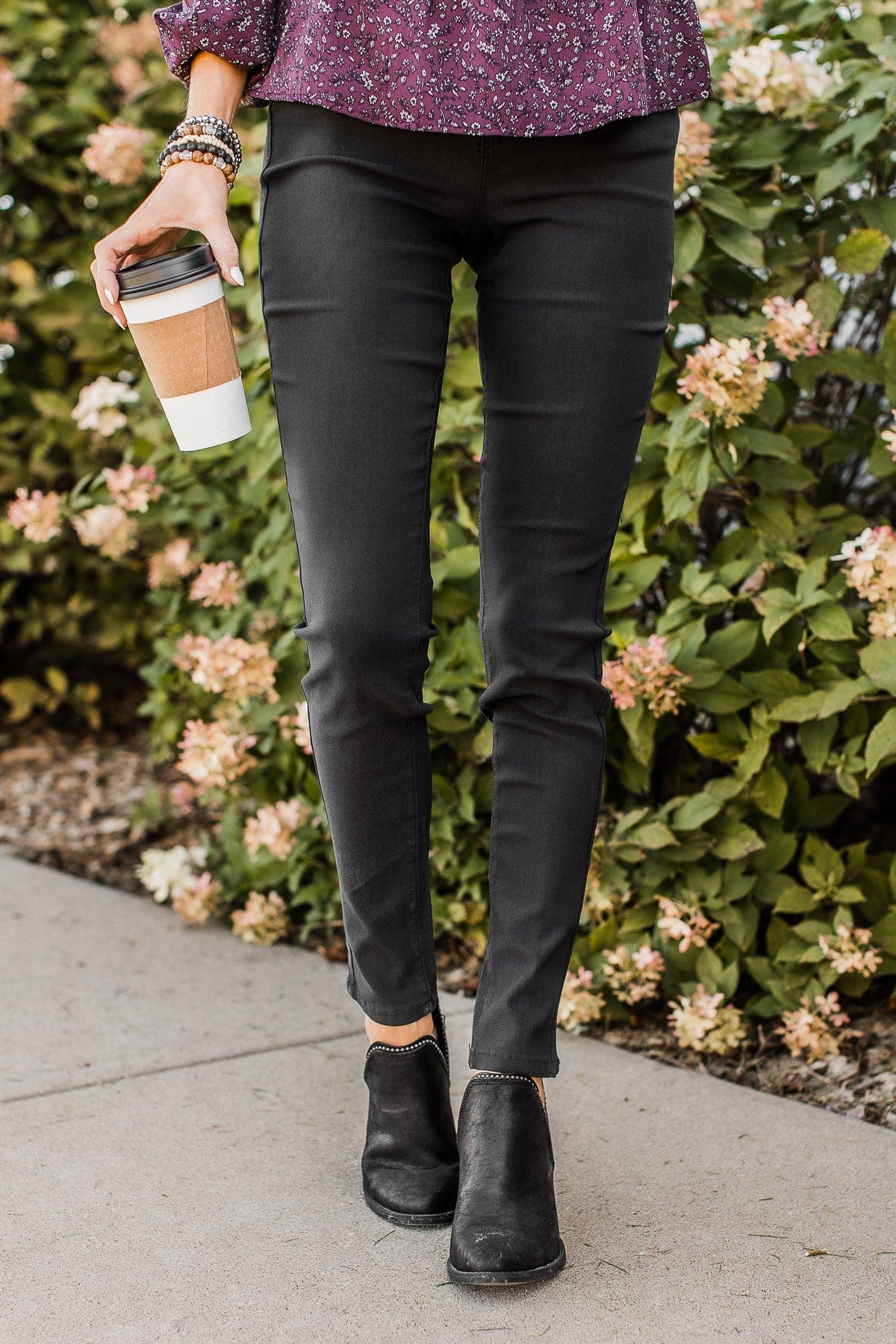 YMI Mid-Rise Jeggings- Dahlia Wash - Image 3